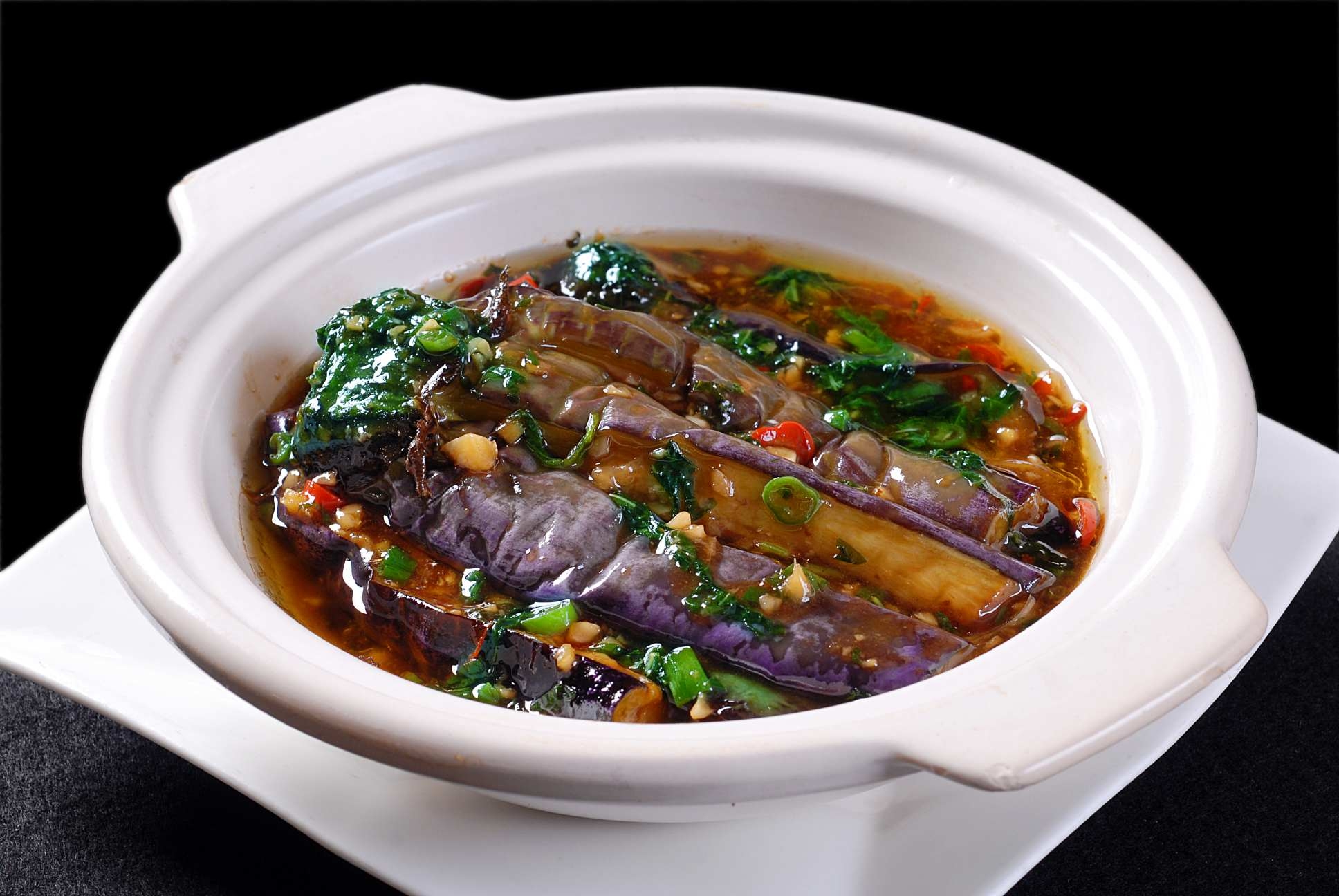 餐饮美食热菜风味茄子高清图片