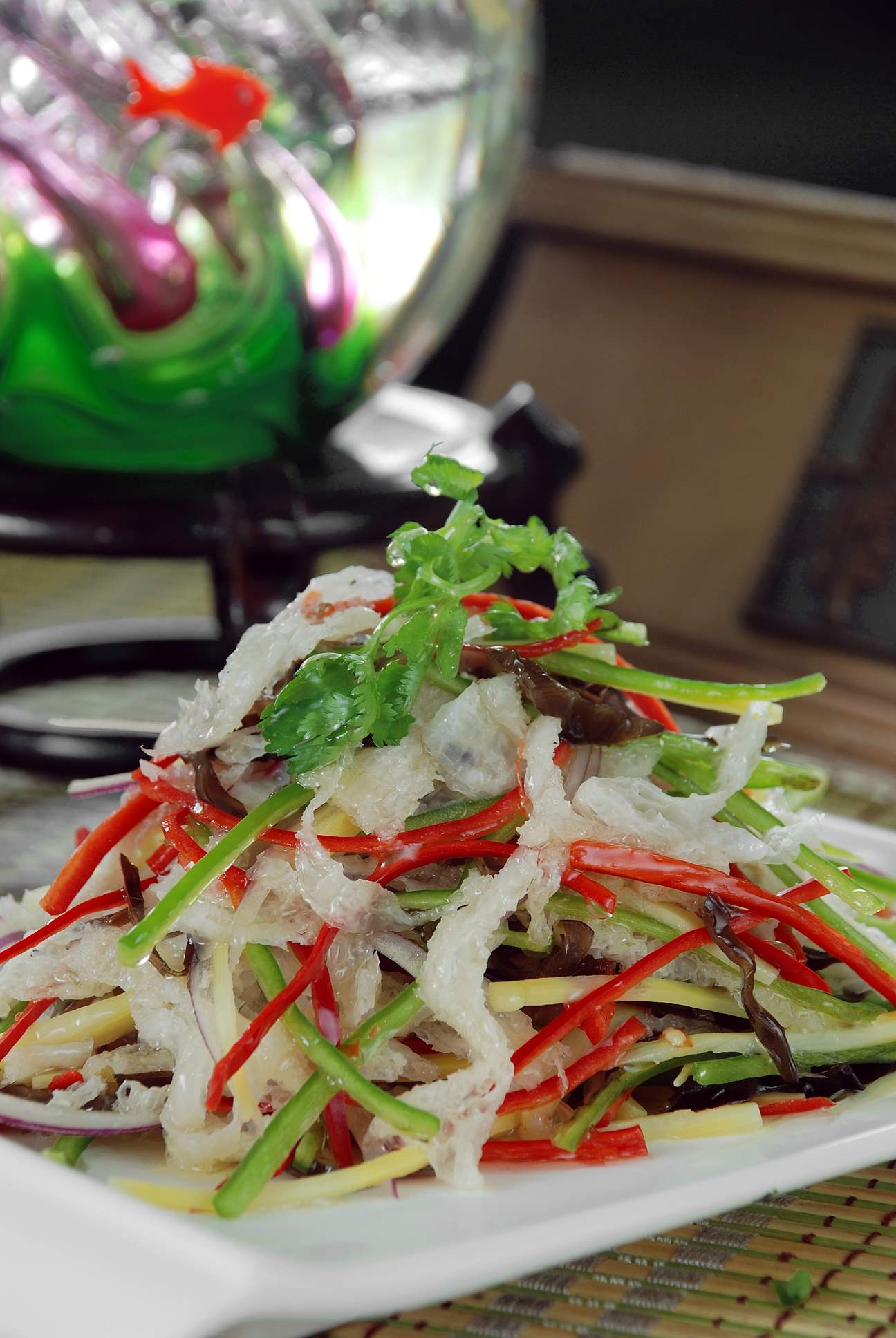 餐饮美食泡菜竹荪丝宣传图片灯箱