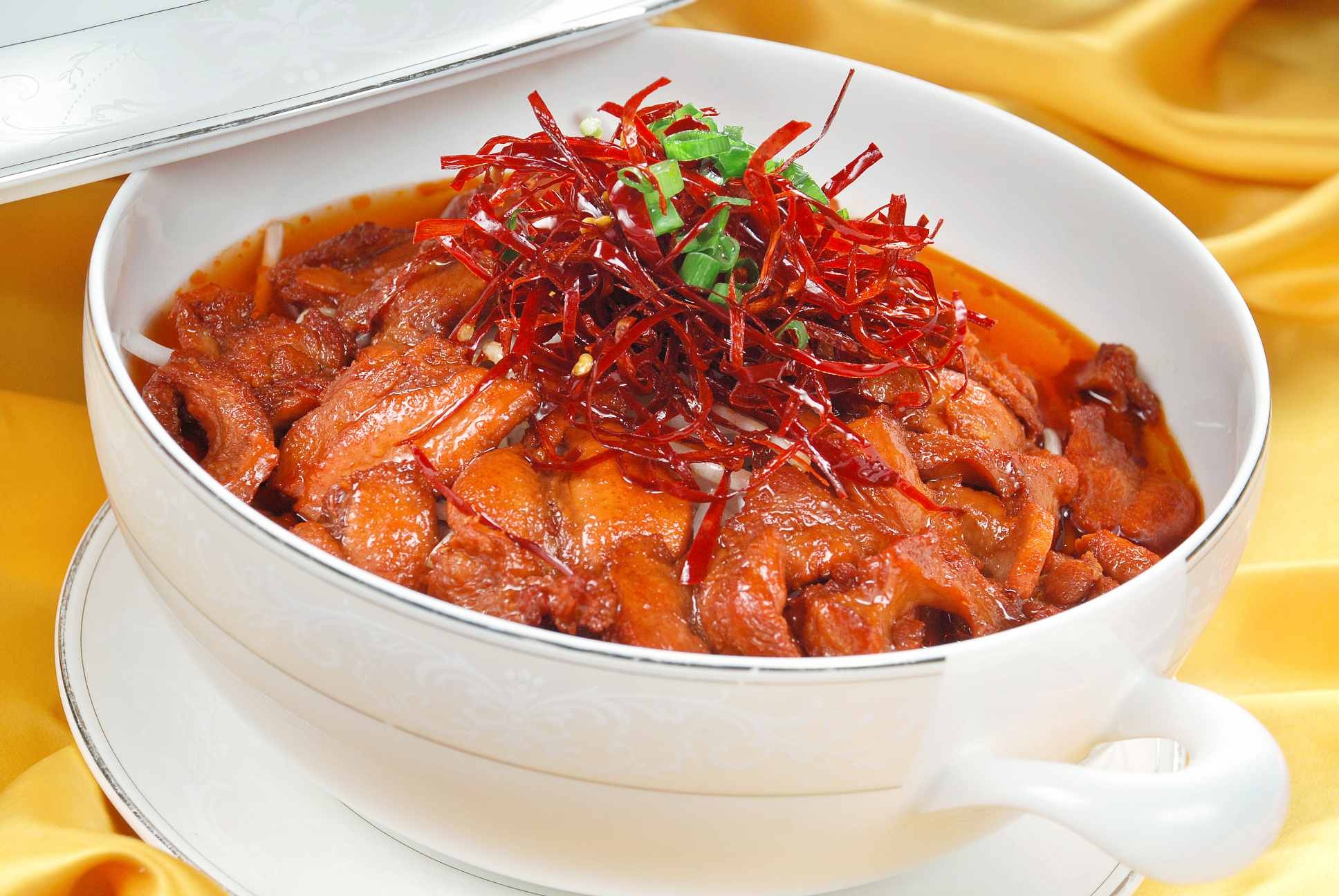 餐饮美食川菜炝香鹿唇高清图片599