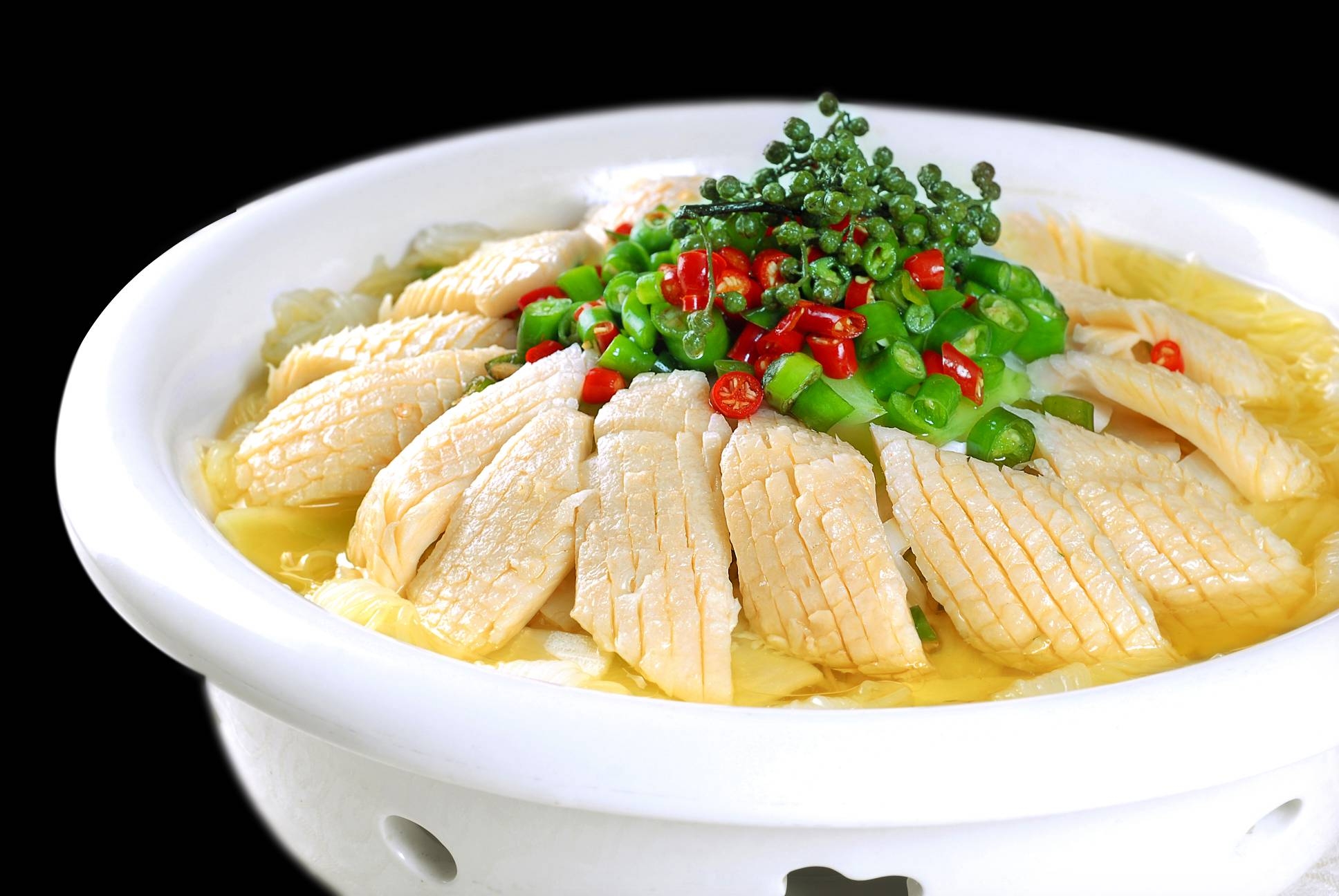 餐饮美食花椒黄喉宣传图片灯箱