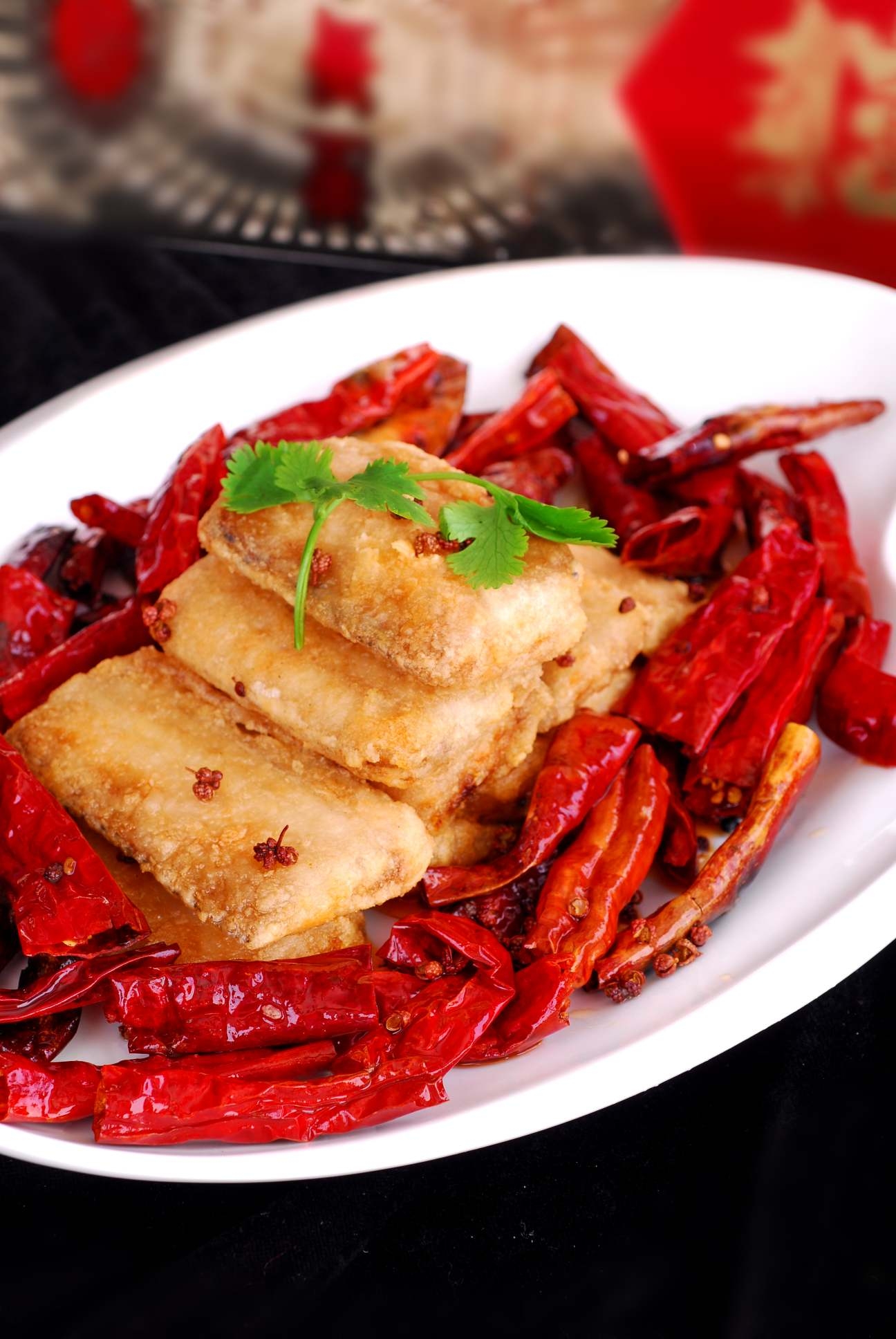 炝锅带鱼高清图片