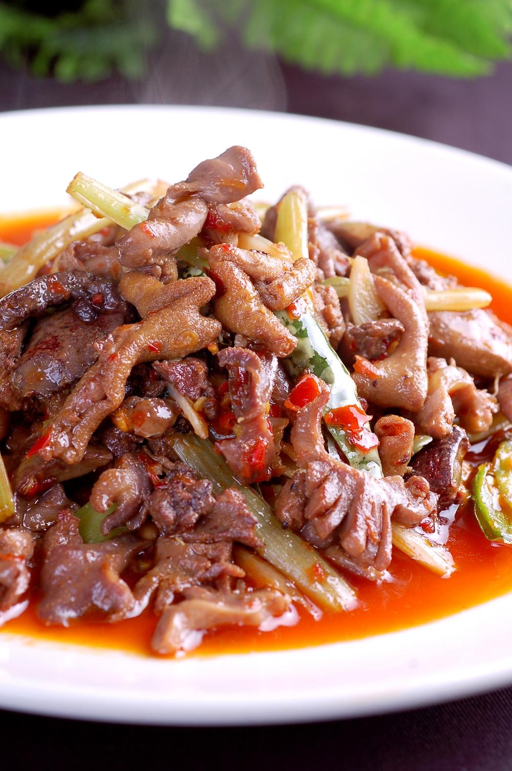 餐饮美食家常鸡杂宣传图片灯箱