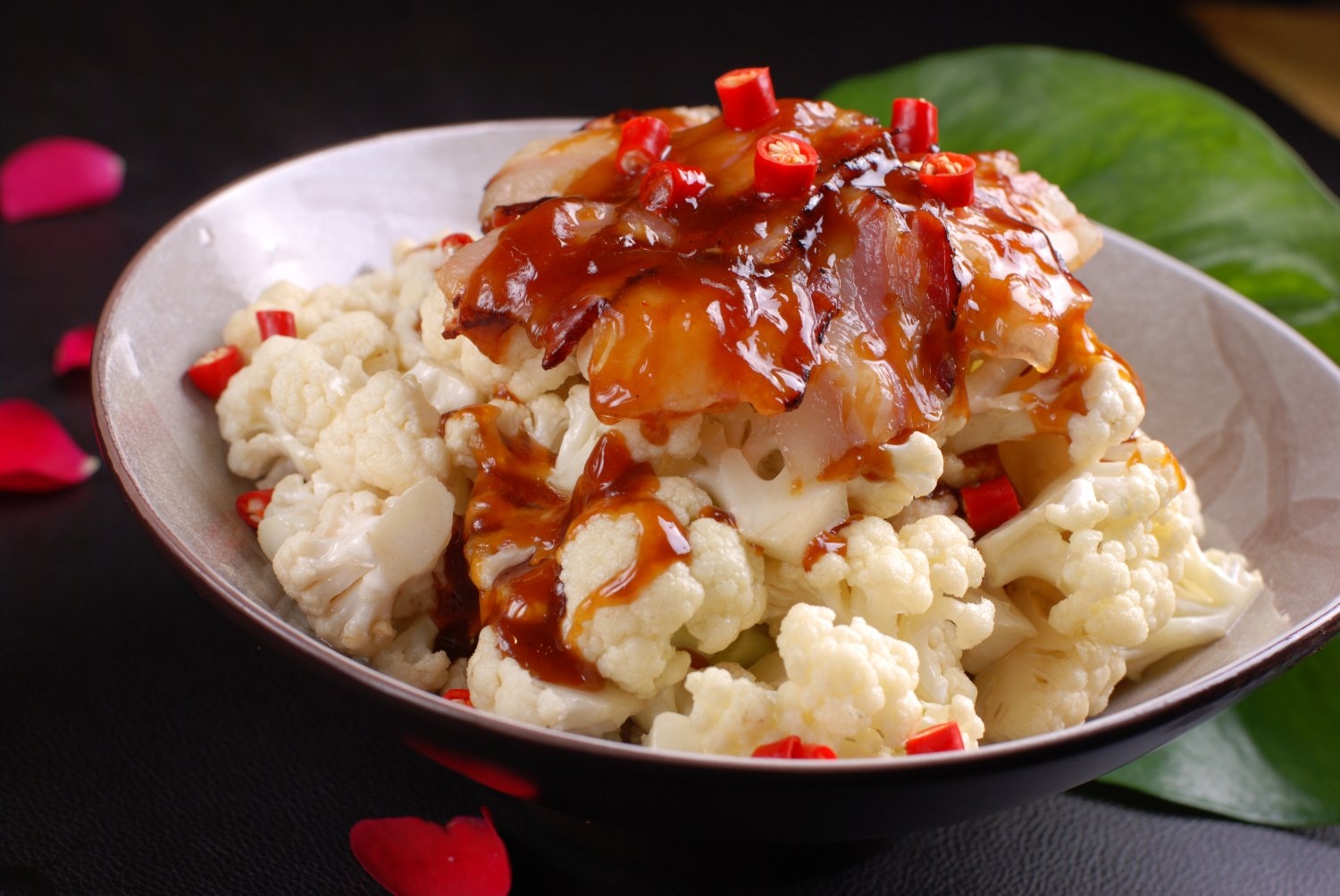 烧汁花菜1高清图片