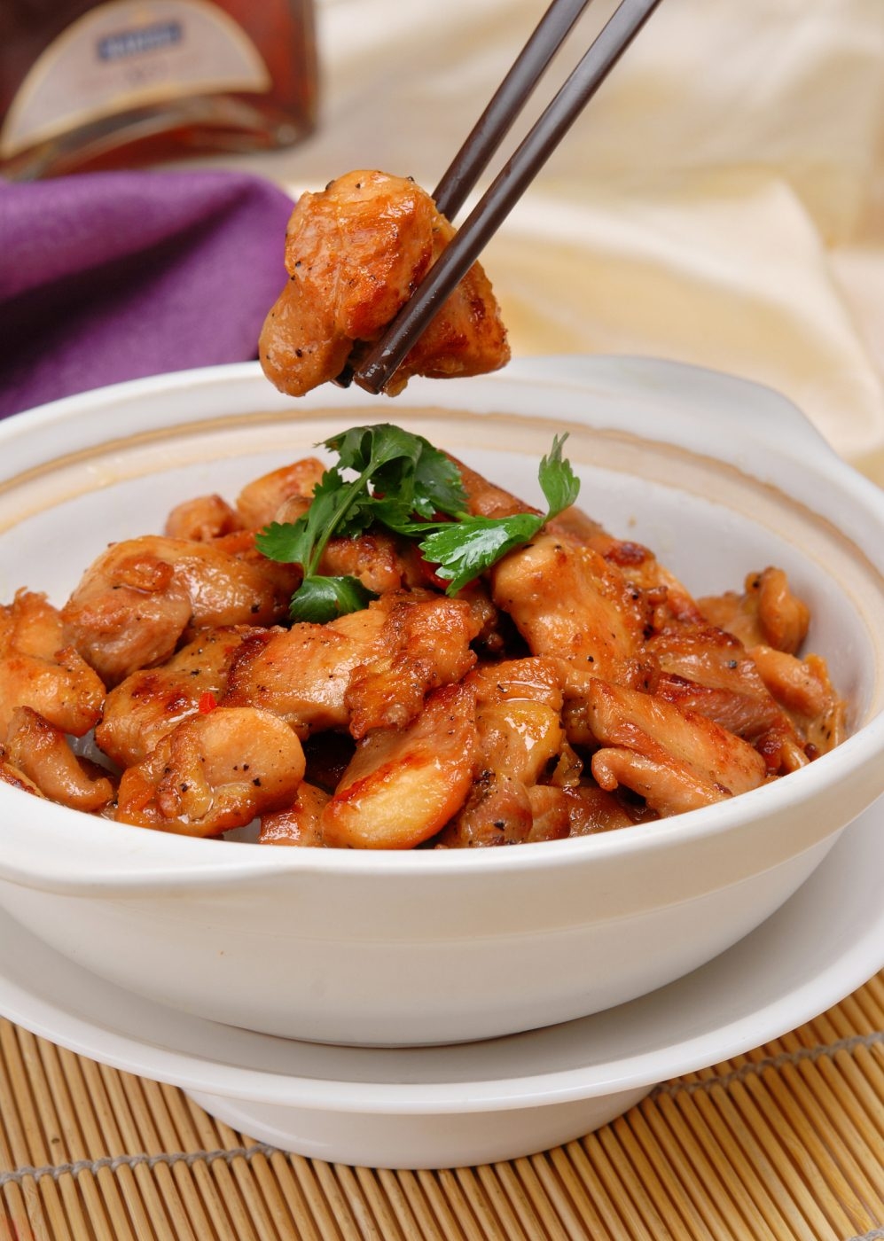 高清图片餐饮美食川菜孔府煎鸡堡高清图片