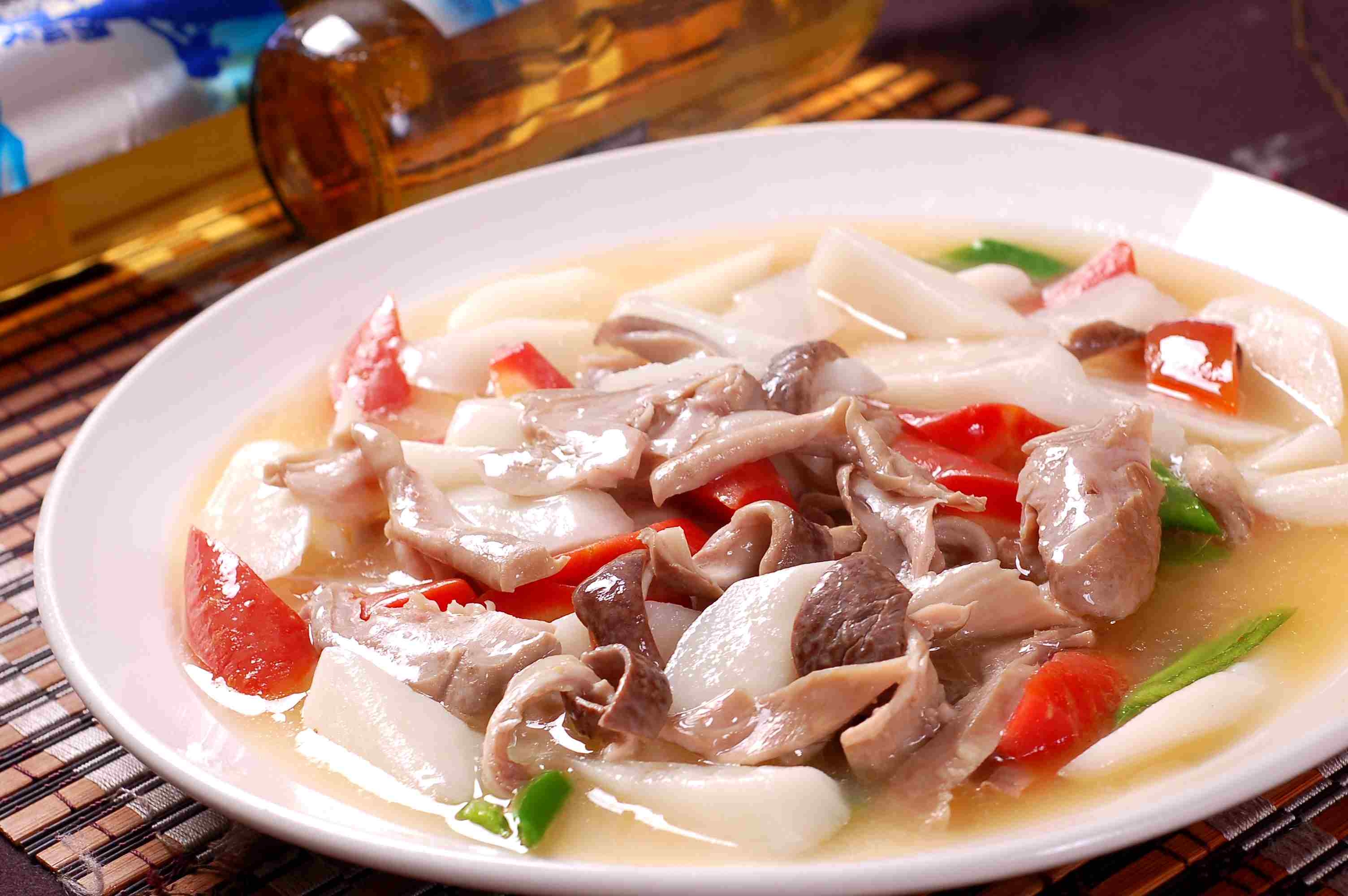 餐饮美食川菜山药烩猪肚高清图片738