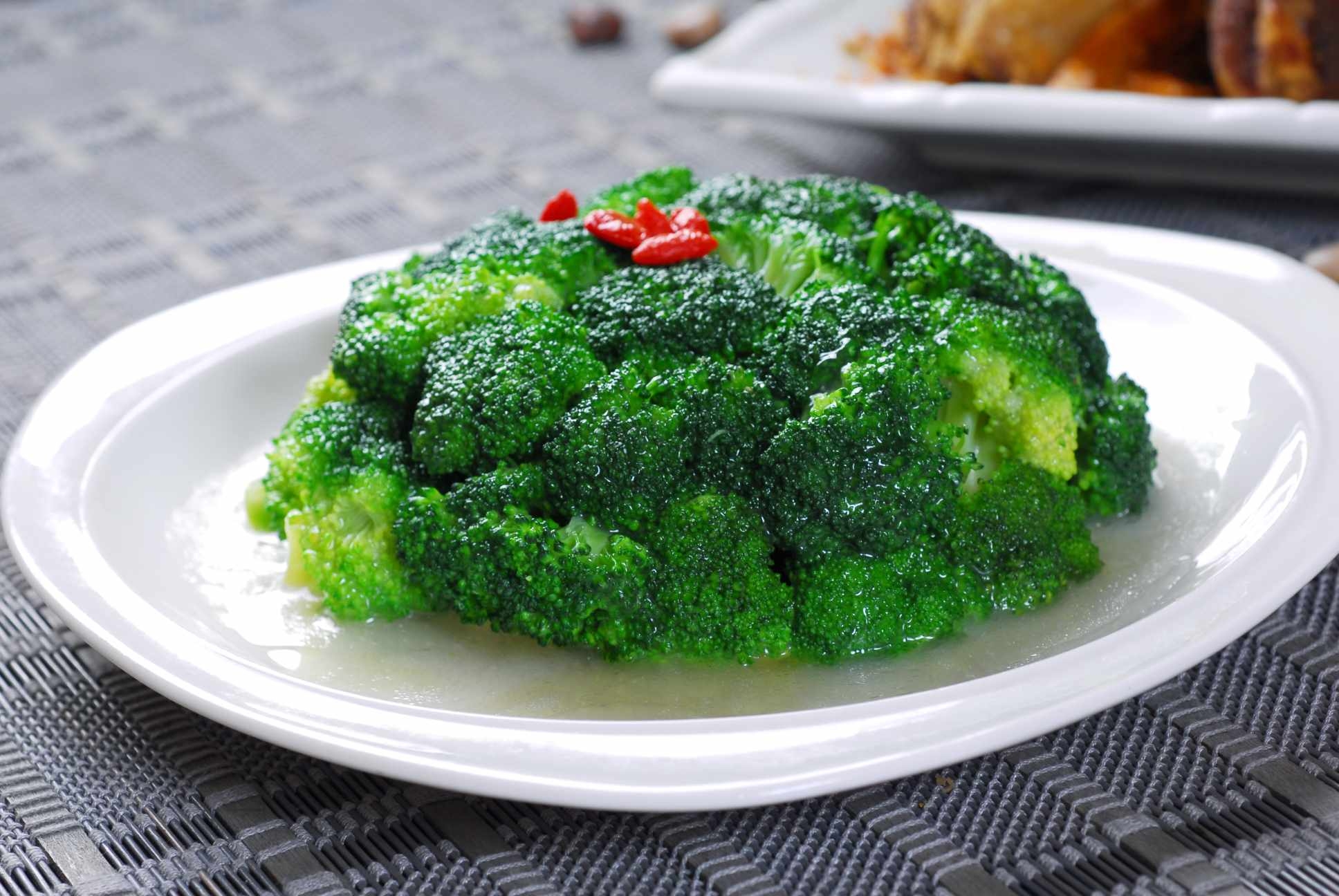 餐饮美食川菜清炒西兰花高清图片631