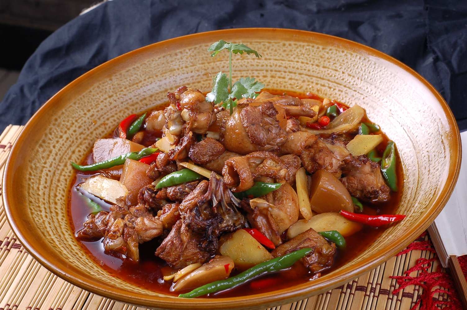 高清图片餐饮美食川菜农民鸭高清图片