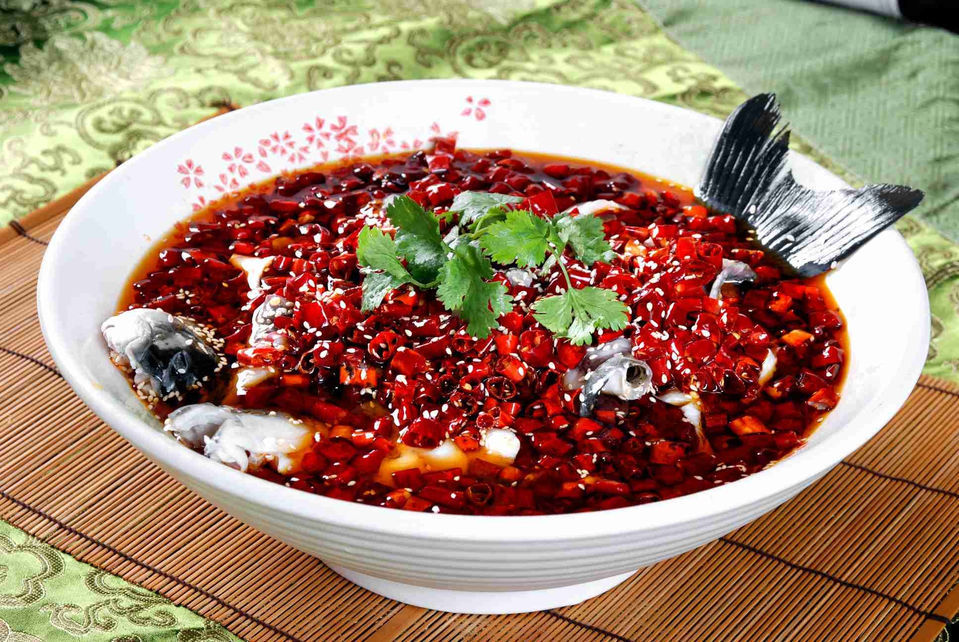 餐饮美食金牌水煮鱼宣传图片灯箱