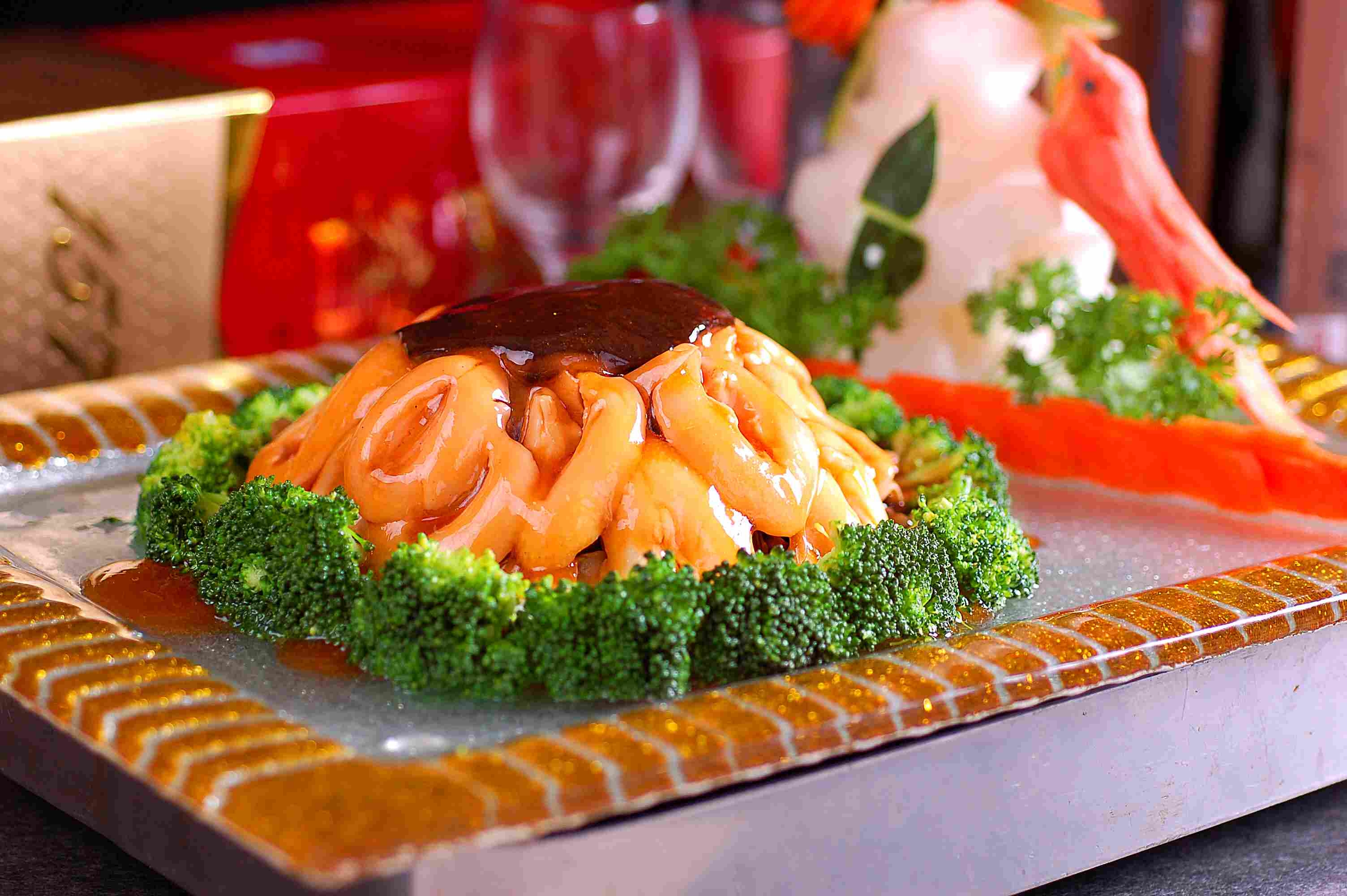 餐饮美食川菜兰花扣鲍贝高清图片434