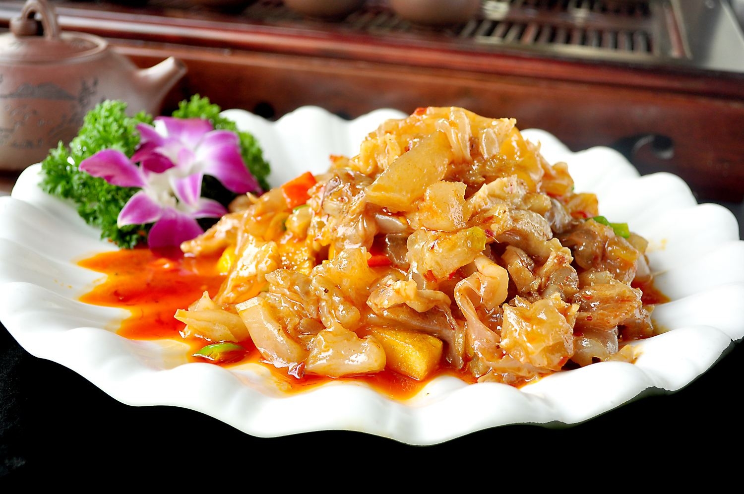 餐饮美食川菜驴美极驴筋高清图片