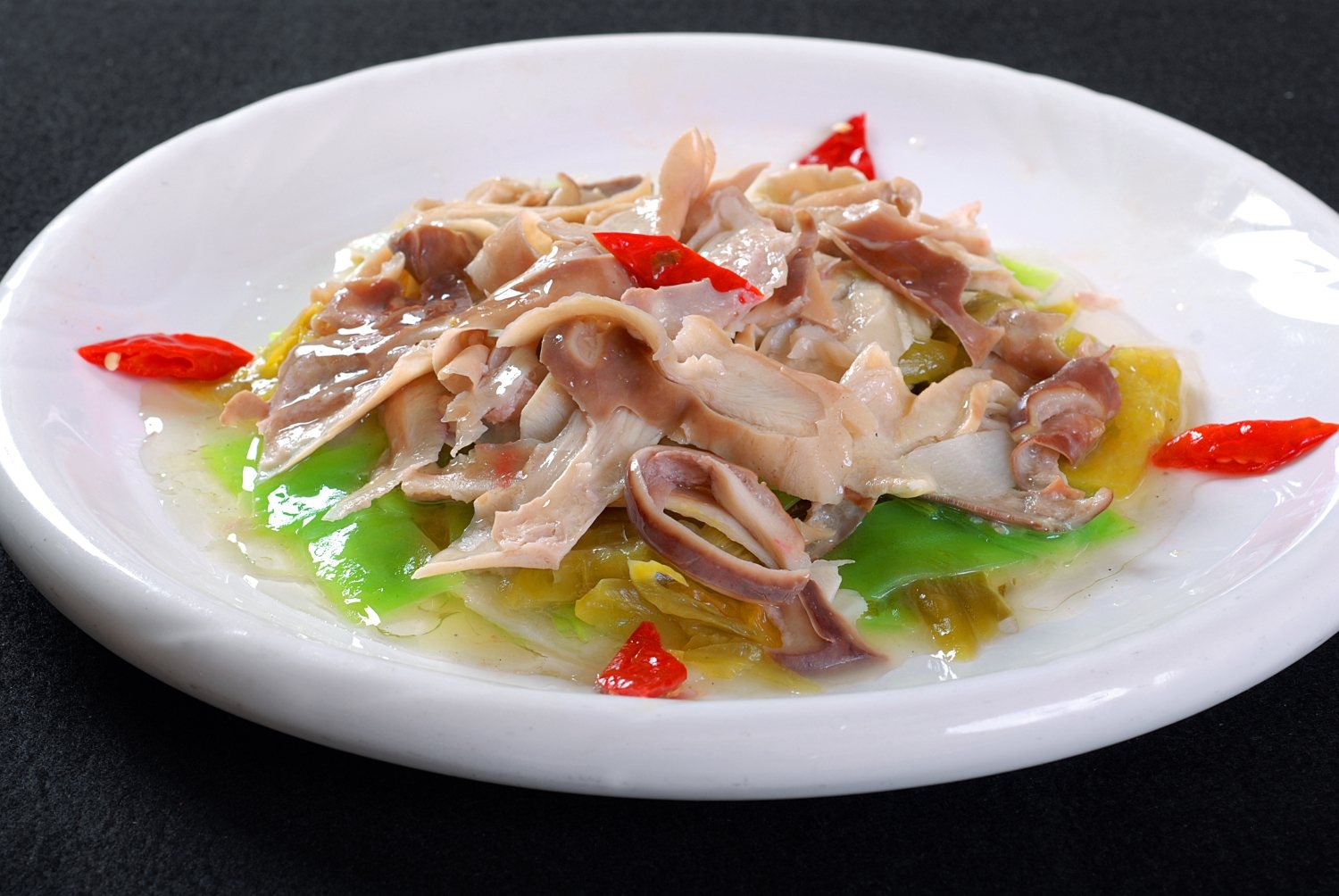 餐饮美食酸菜烩肚片宣传图片灯箱