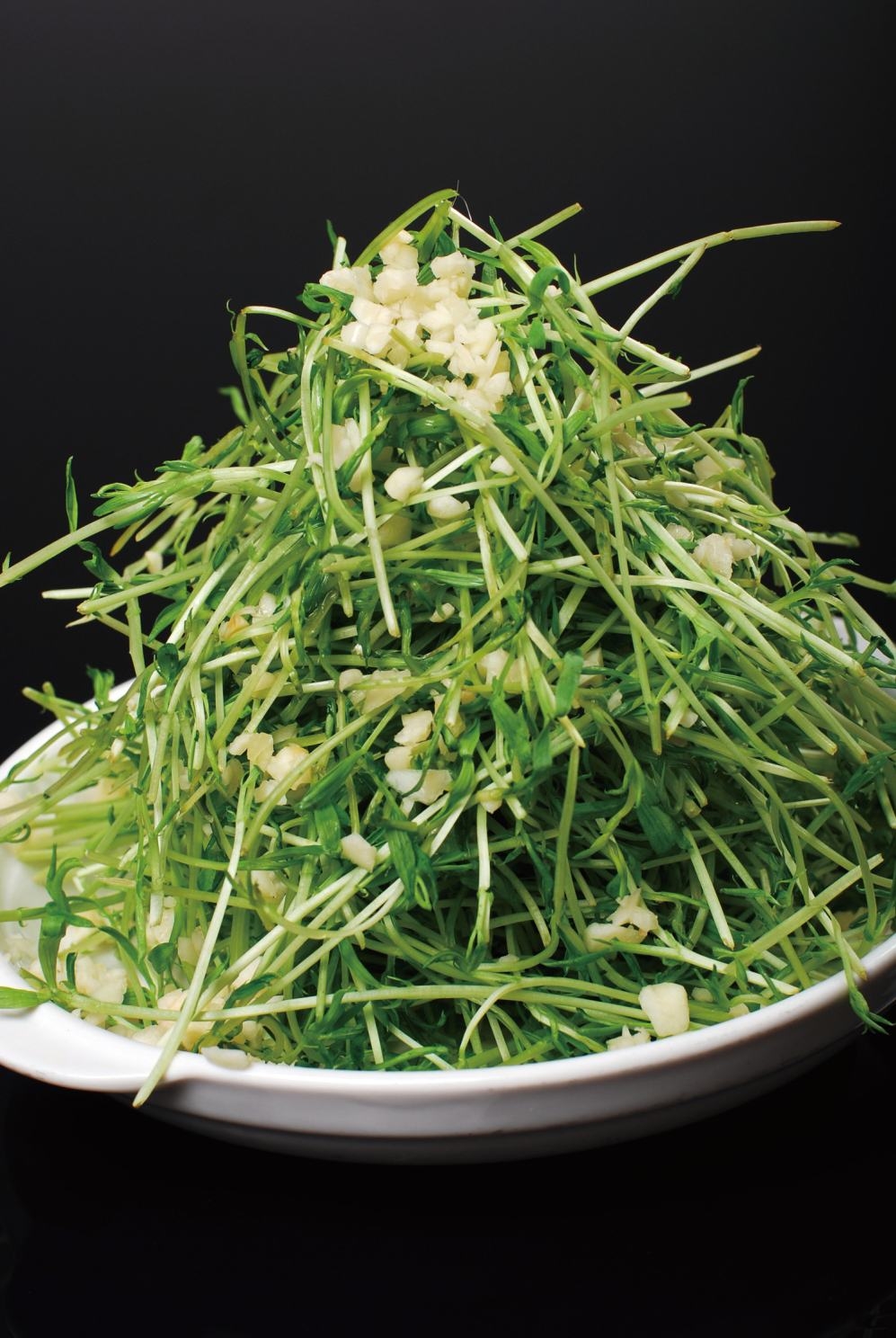 餐饮美食蒜茸长寿菜宣传图片灯箱