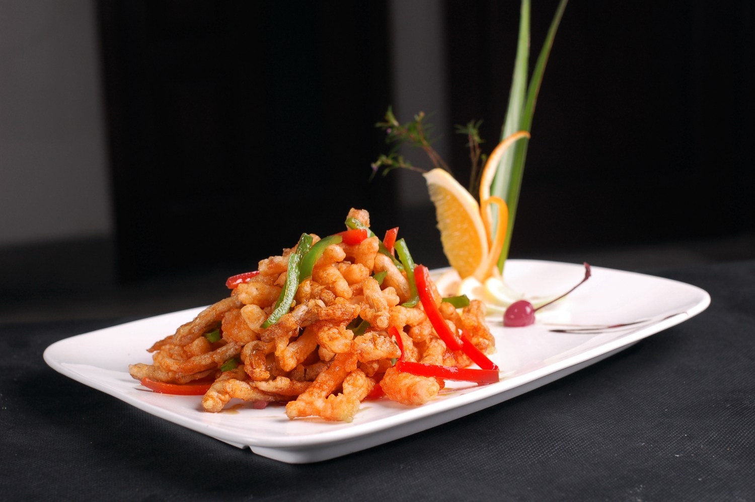 高清图片餐饮美食川菜椒盐姬菇高清图片320