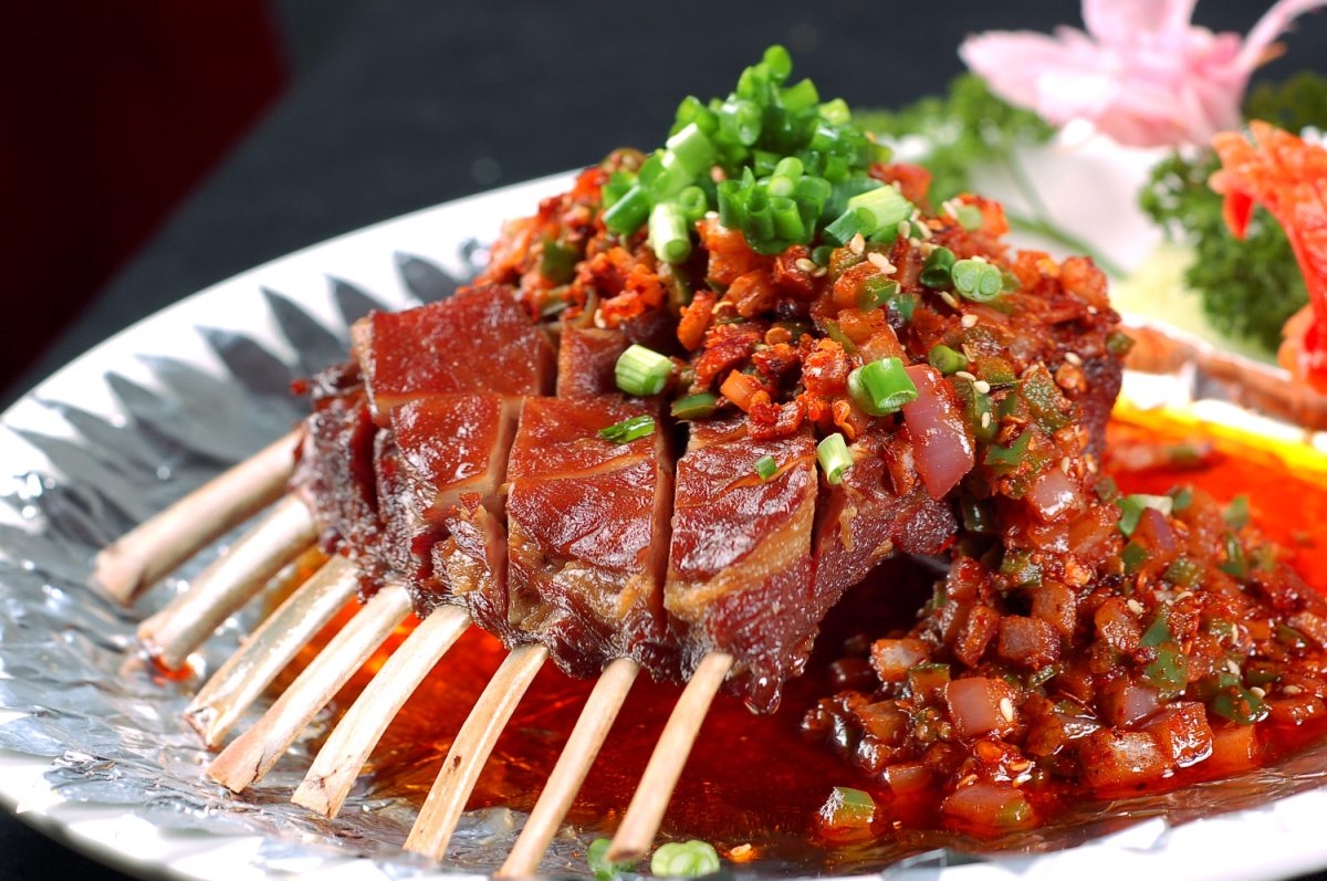 餐饮美食富贵羊排高清图片