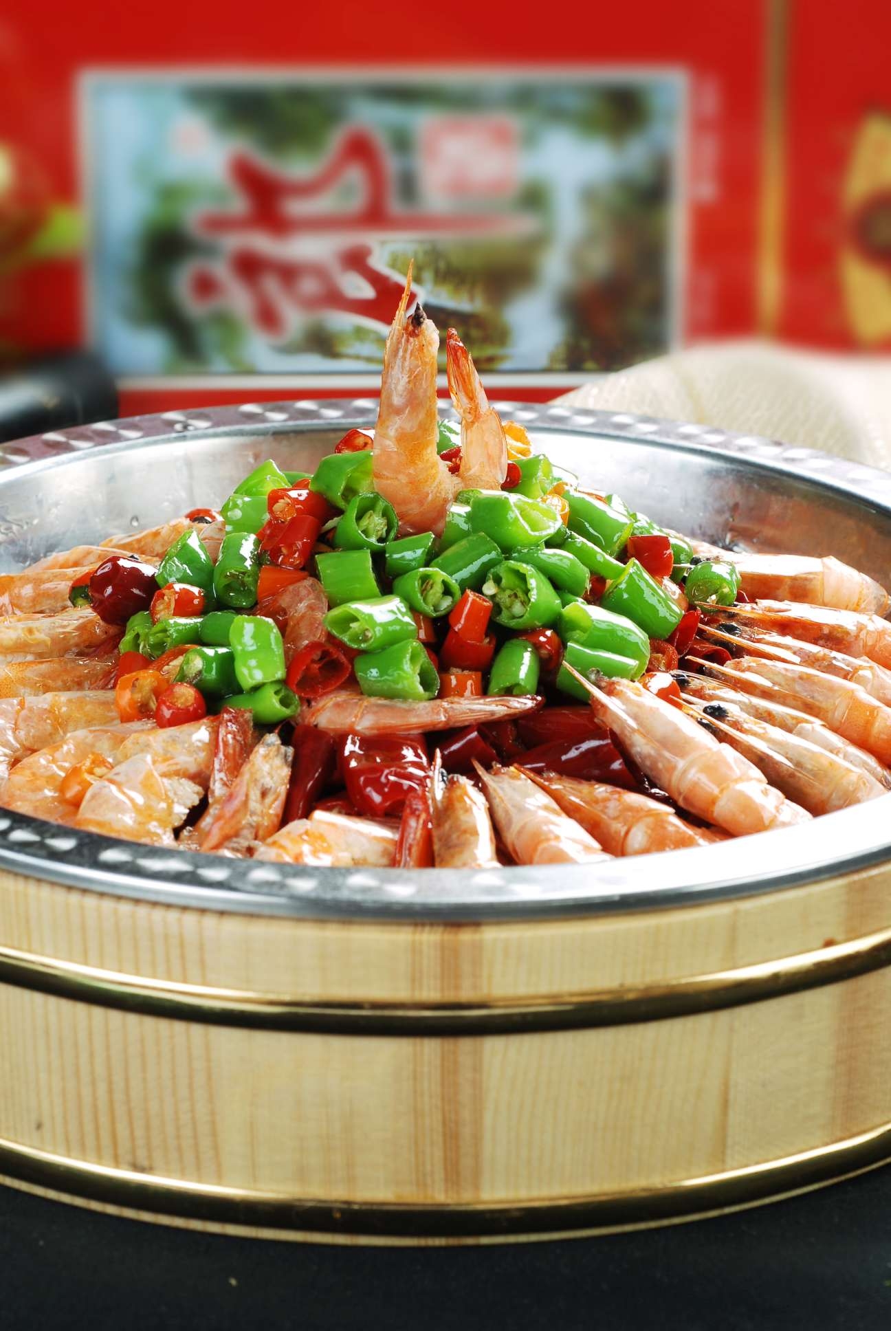 餐饮美食盆盆鸡尾虾(1)宣传图片灯箱