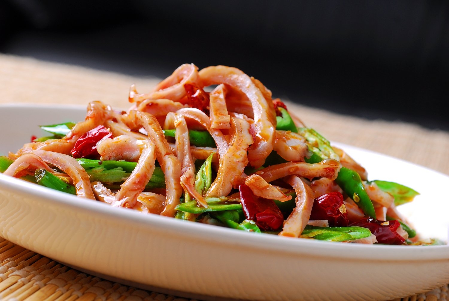 餐饮美食川菜火爆鱼肚高清图片