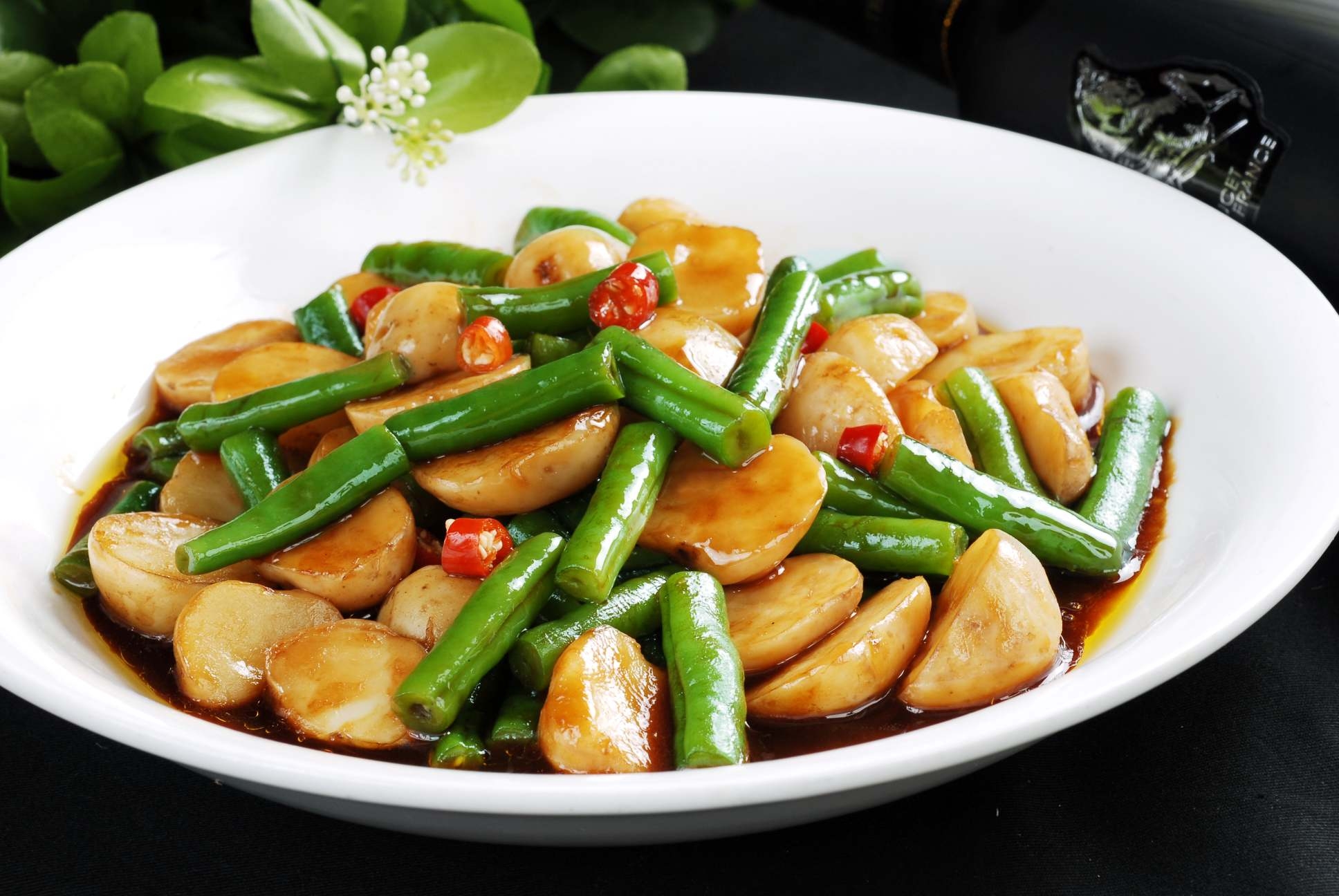 高清图片餐饮美食川菜生闷双豆高清图片