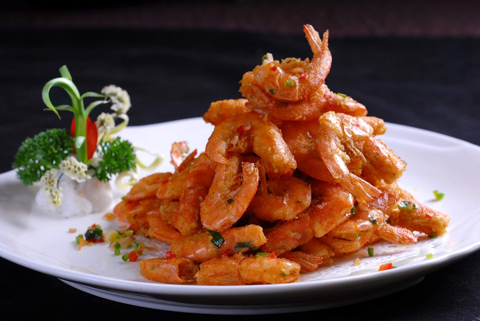 椒盐基围虾高清图片