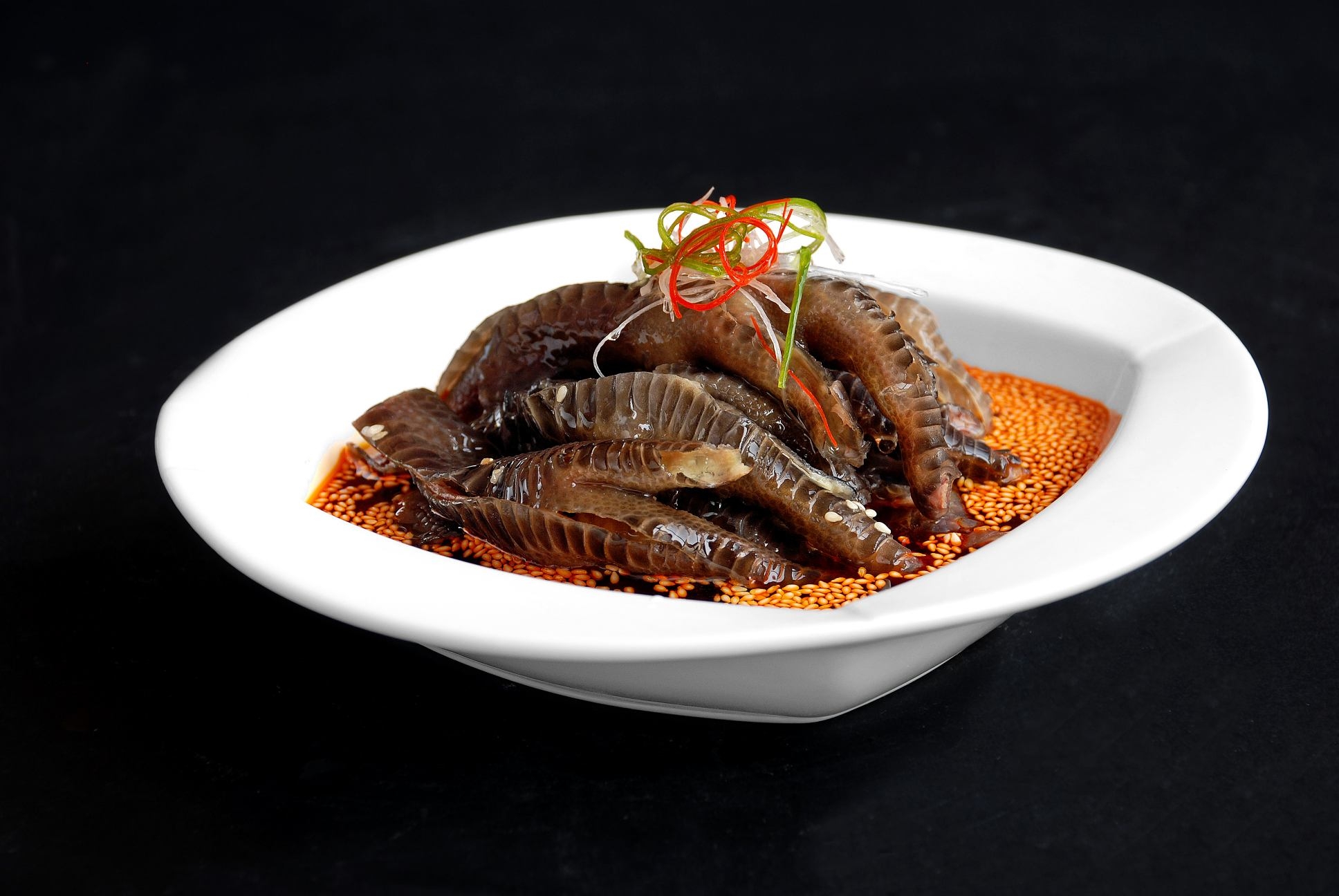 餐饮美食红油黑鸡脚宣传图片灯箱