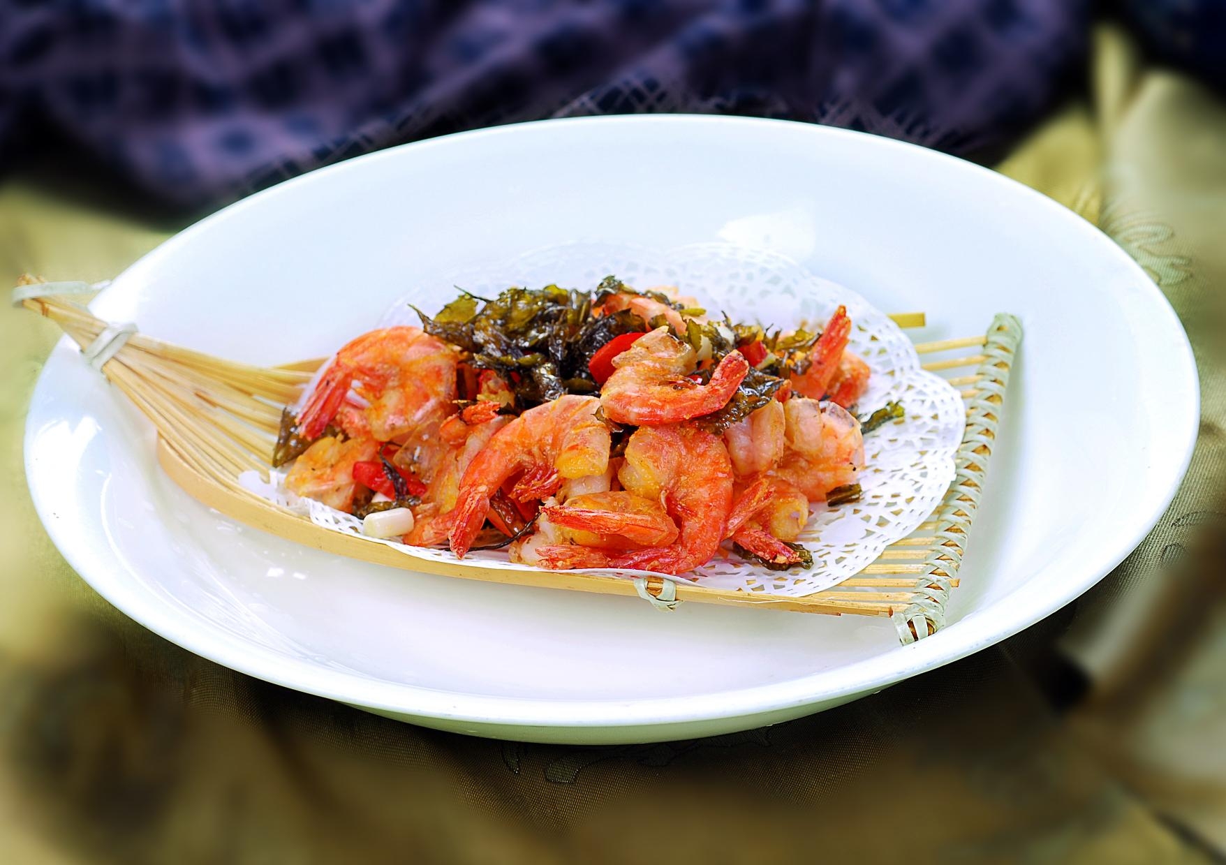 餐饮美食海-茶香虾宣传图片灯箱