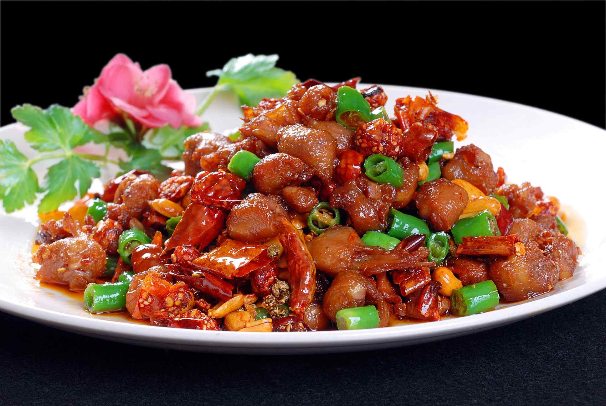 高清图片餐饮美食川菜热菜香辣跳跳骨高清图片