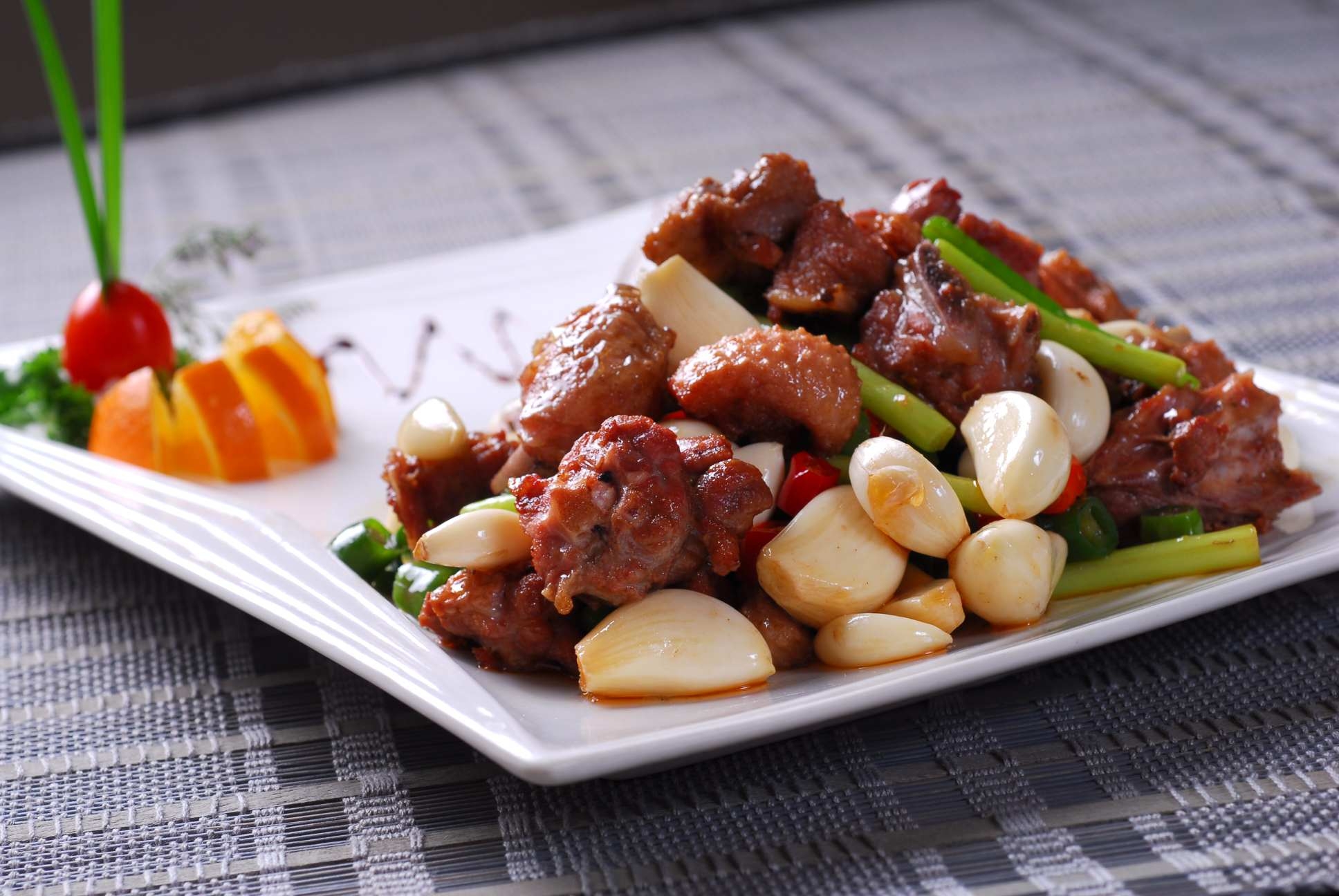 餐饮美食热小煎土鸭元份高清图片