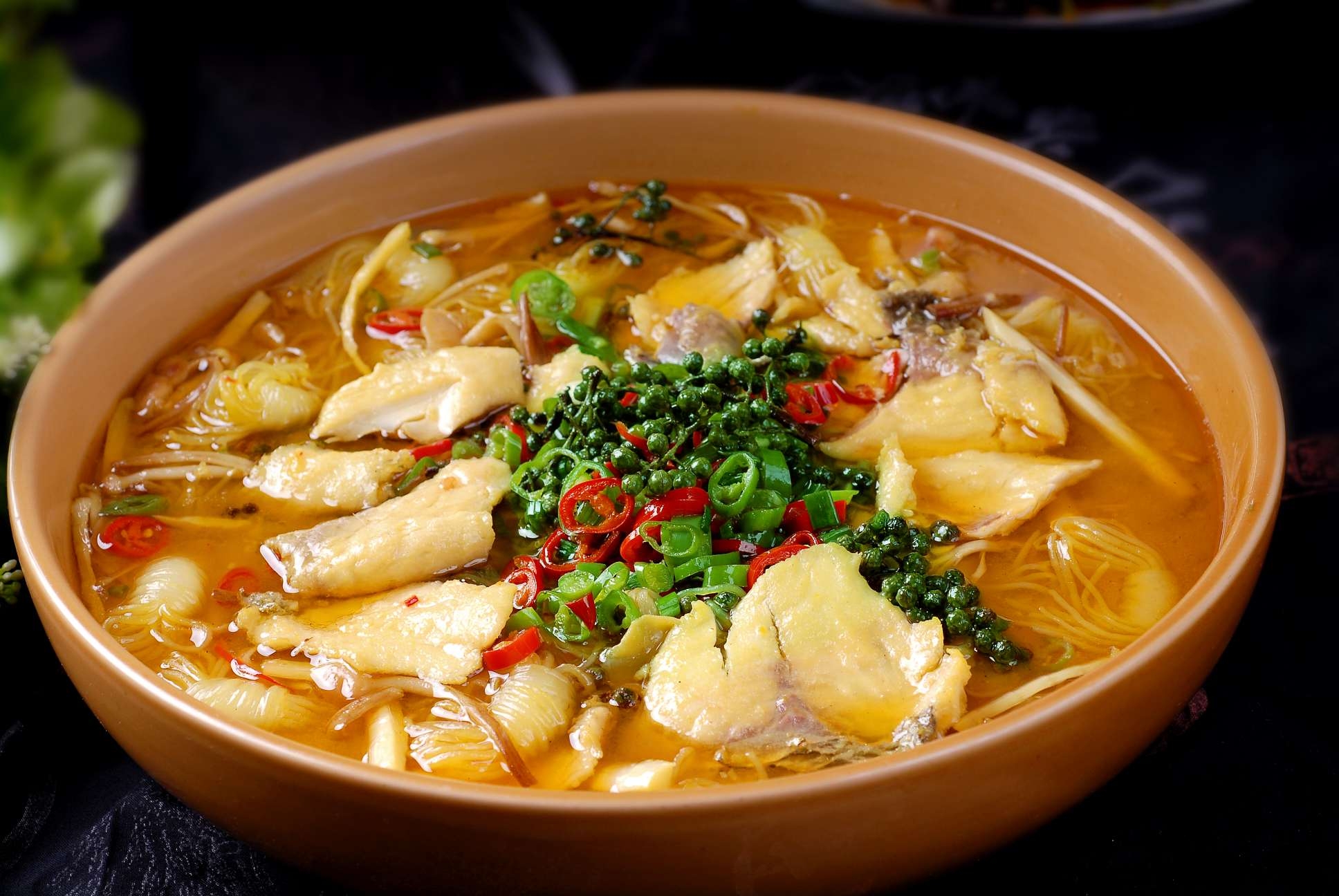 高清图片餐饮美食川菜特色爽口脆椒鱼高清图片