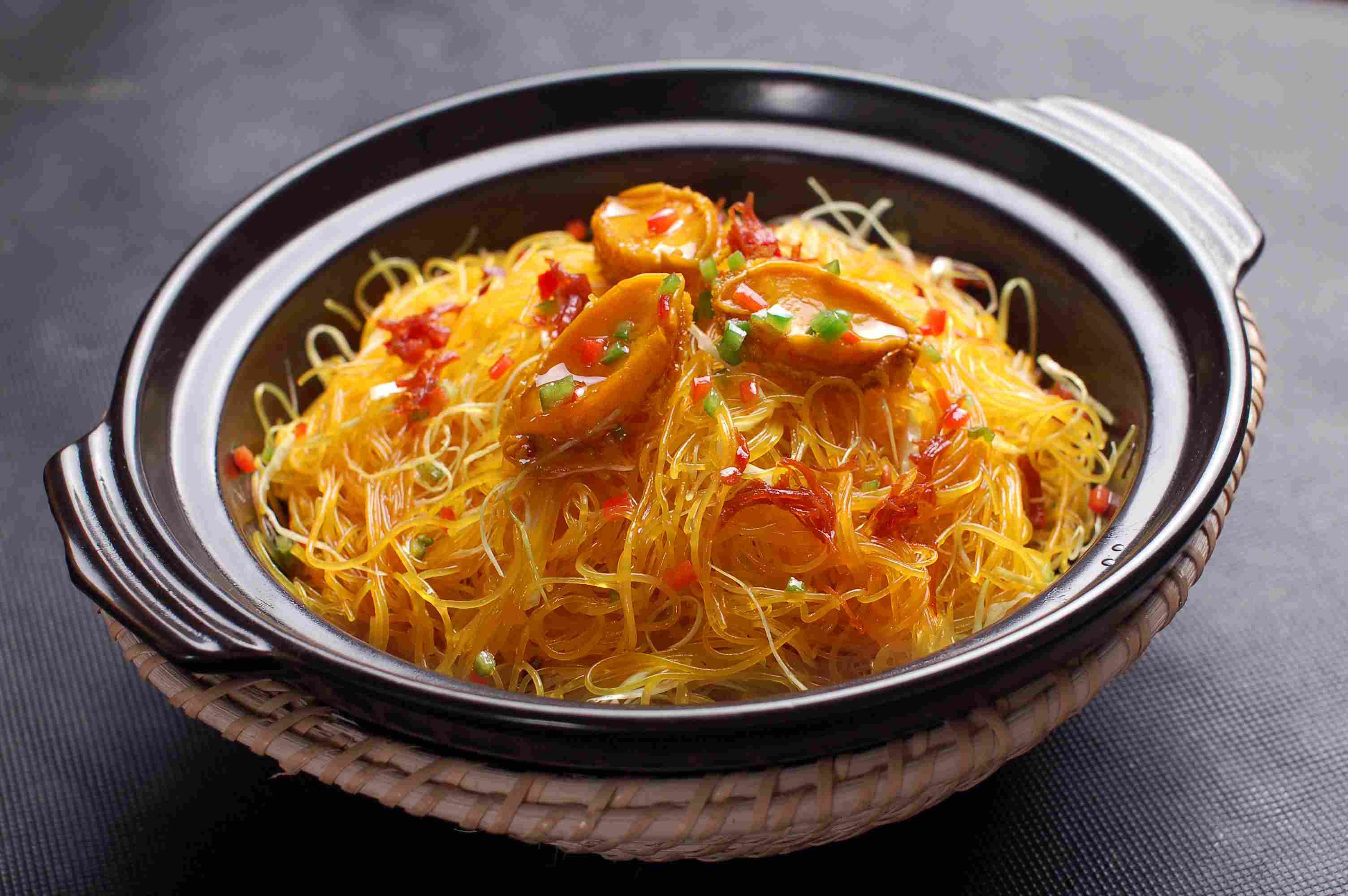 高清图片餐饮美食川菜粉丝捞鲍鱼高清图片