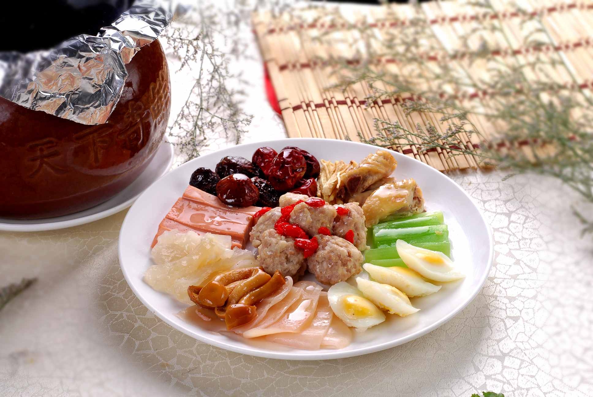 餐饮美食川菜热菜养身全家福高清图片