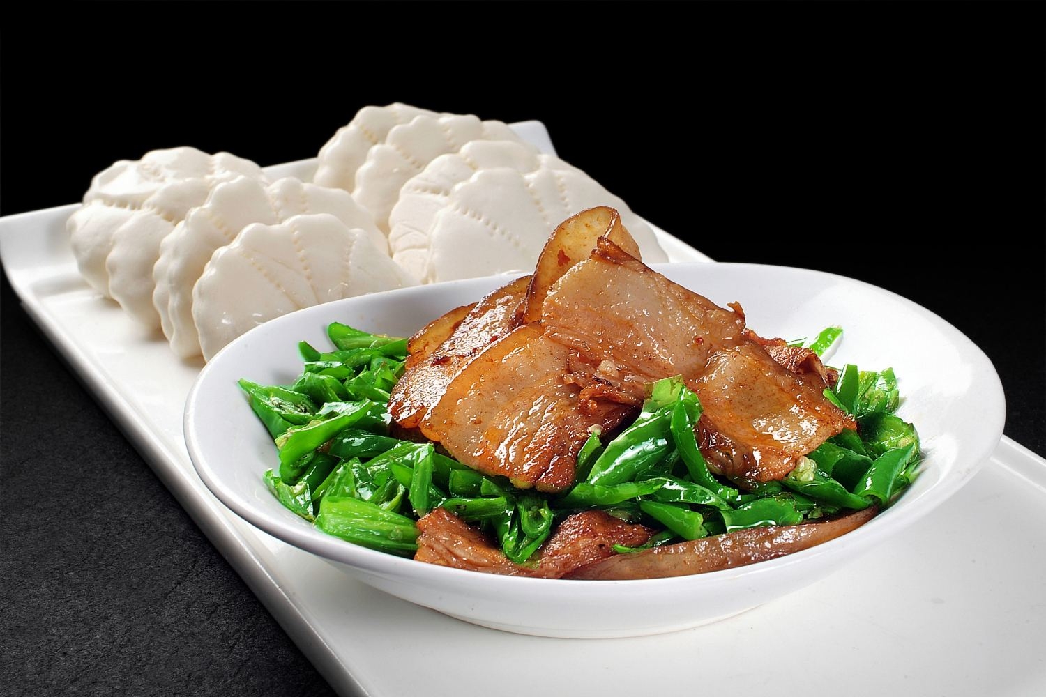 餐饮美食川菜荷叶小炒肉高清图片223