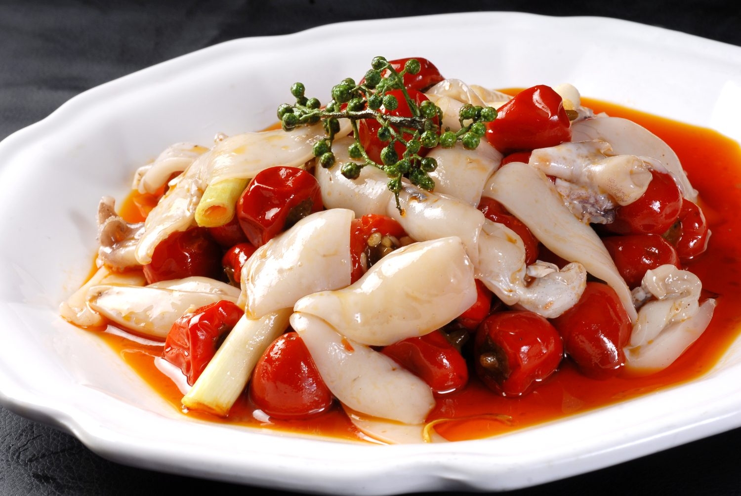 餐饮美食泡椒墨鱼仔宣传图片灯箱