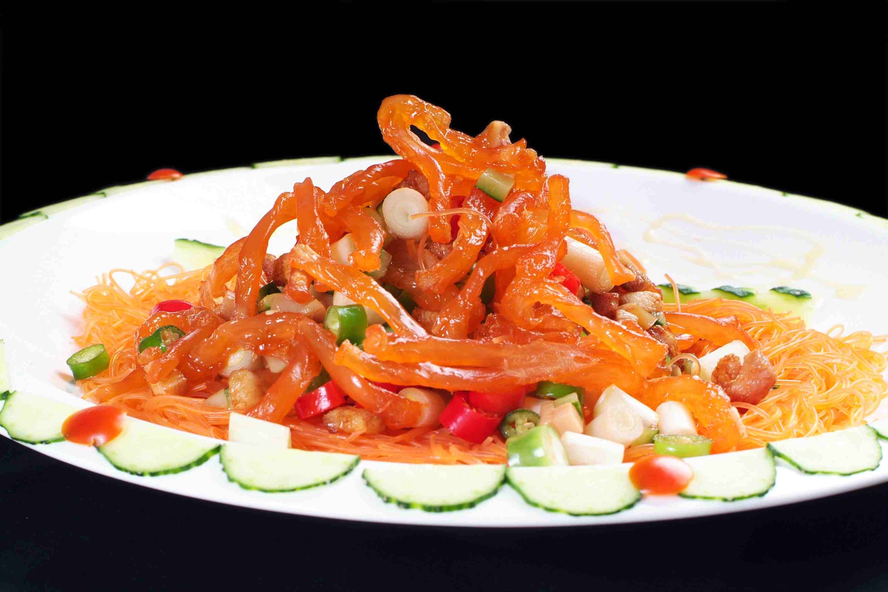 餐饮美食川菜热干烧鹿筋高清图片675