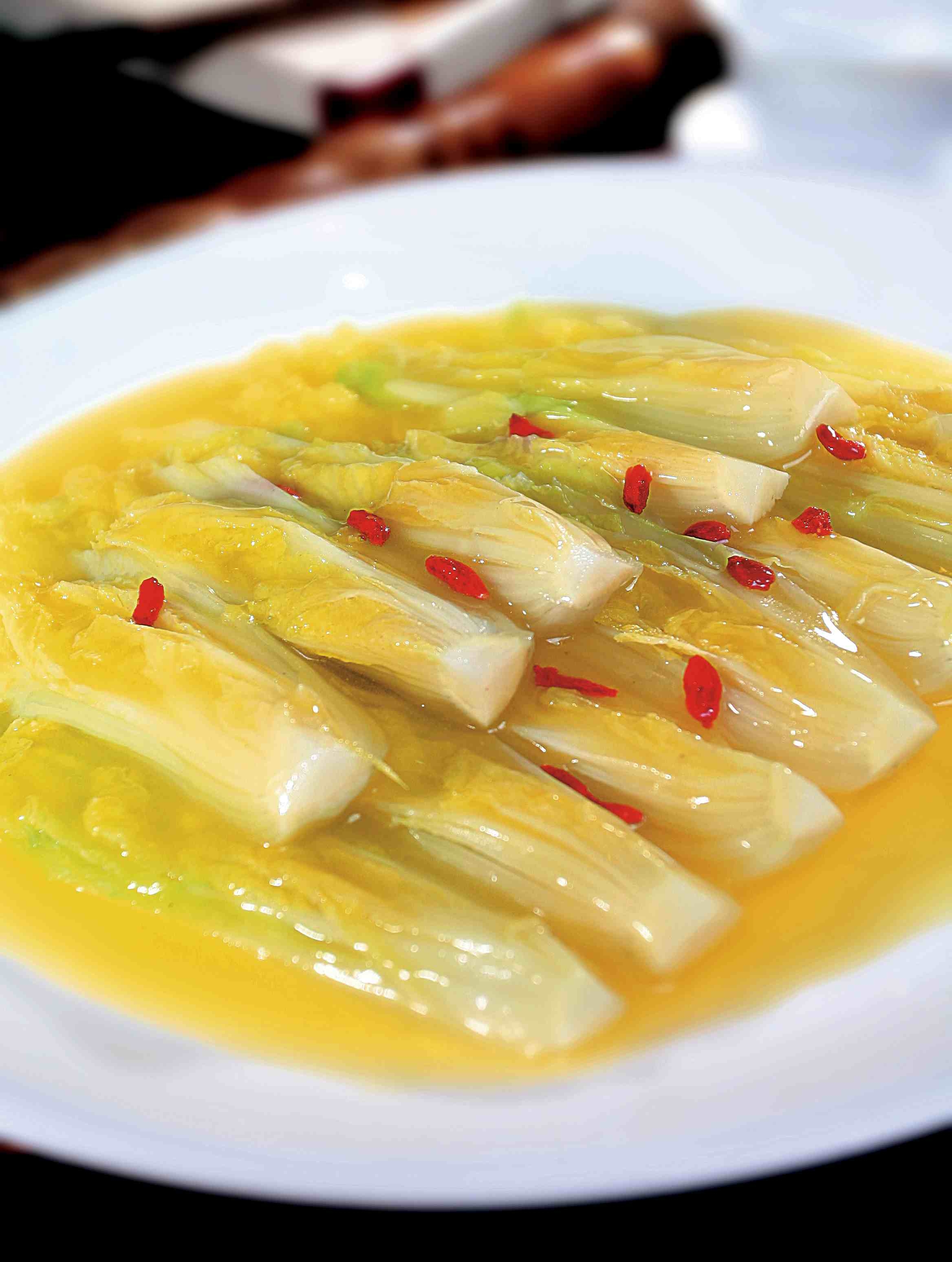 餐饮美食鸡汁娃娃菜宣传图片灯箱