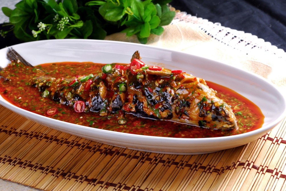 餐饮美食川菜家常藿香鱼高清图片311