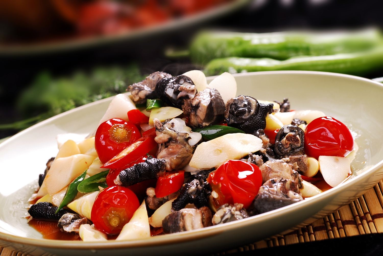 餐饮美食干烧竹丝鸡大高清图片