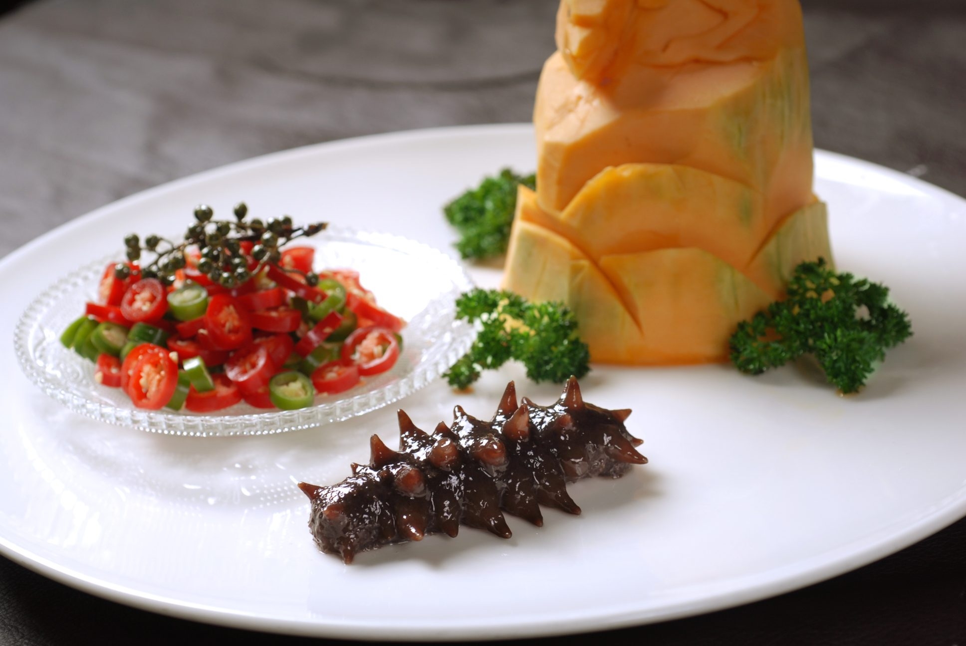 青椒辽参高清图片