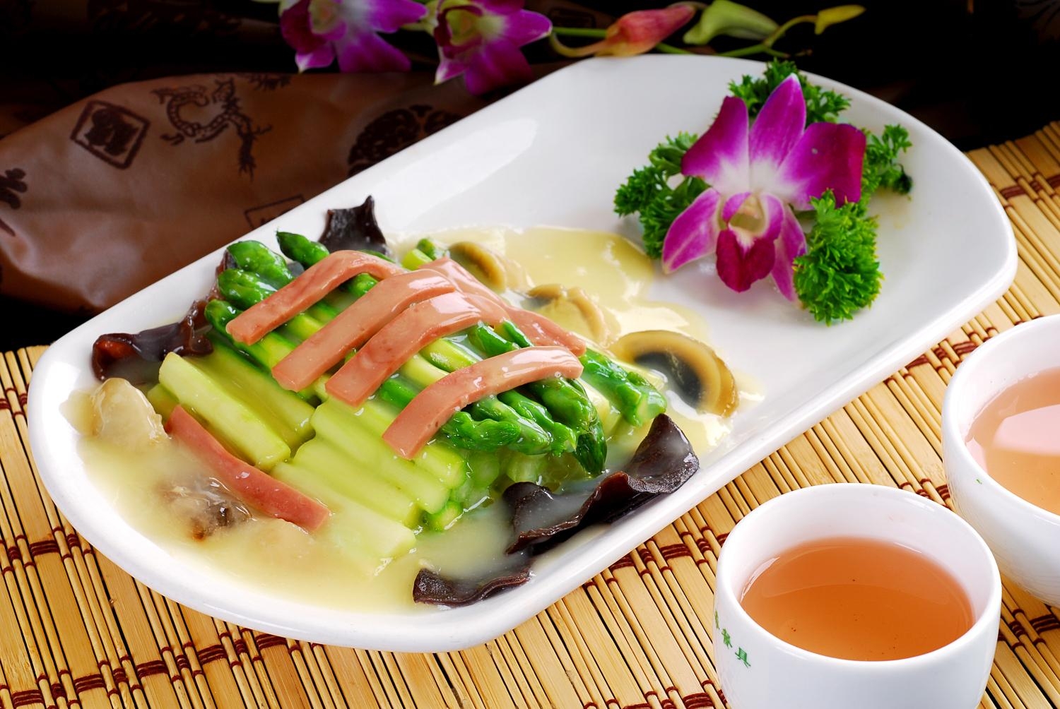 餐饮美食上汤芦笋宣传图片灯箱