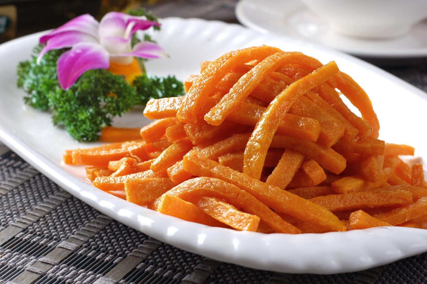 蛋黄南瓜丝副本高清图片