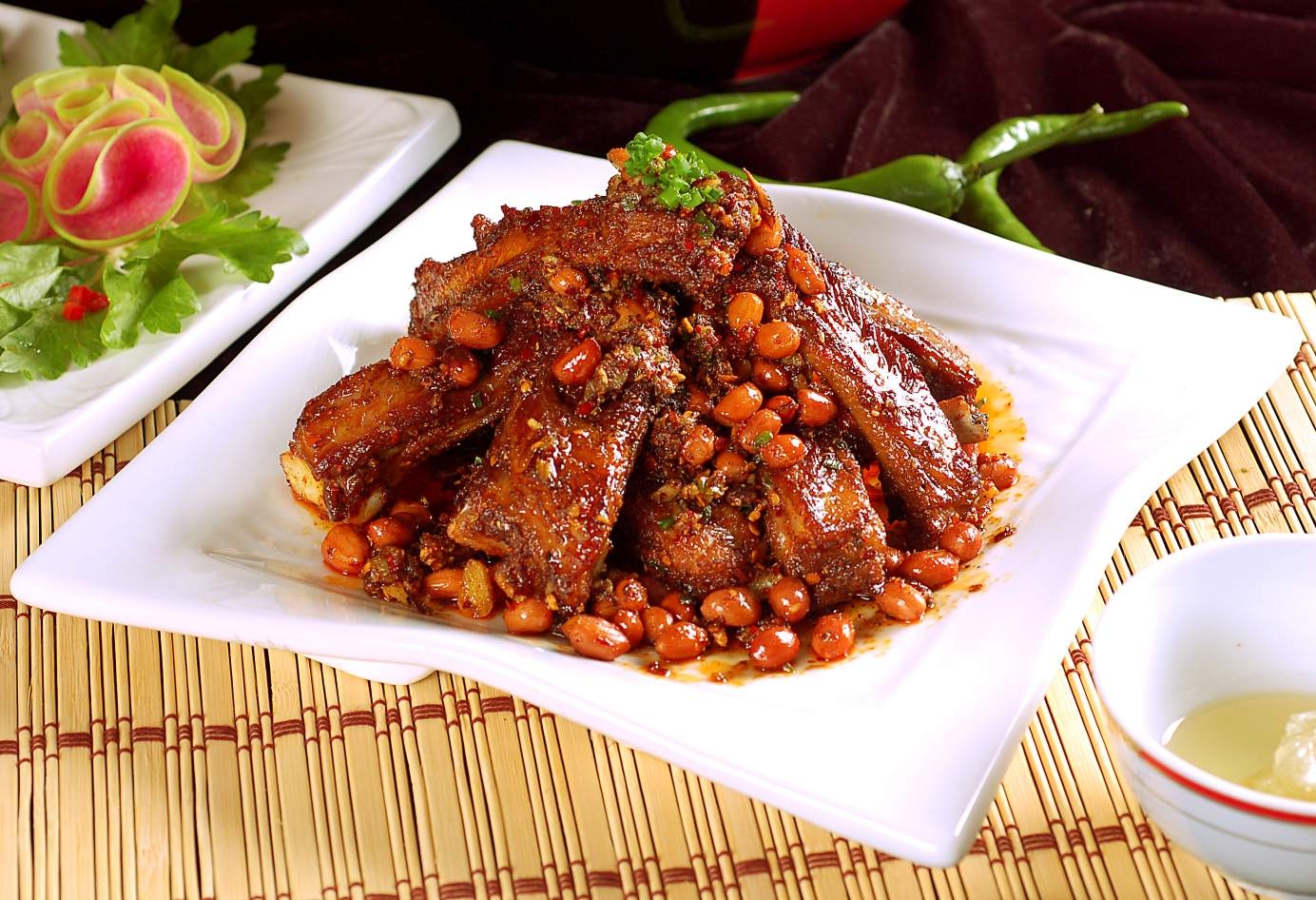 餐饮美食叫花排骨宣传图片灯箱