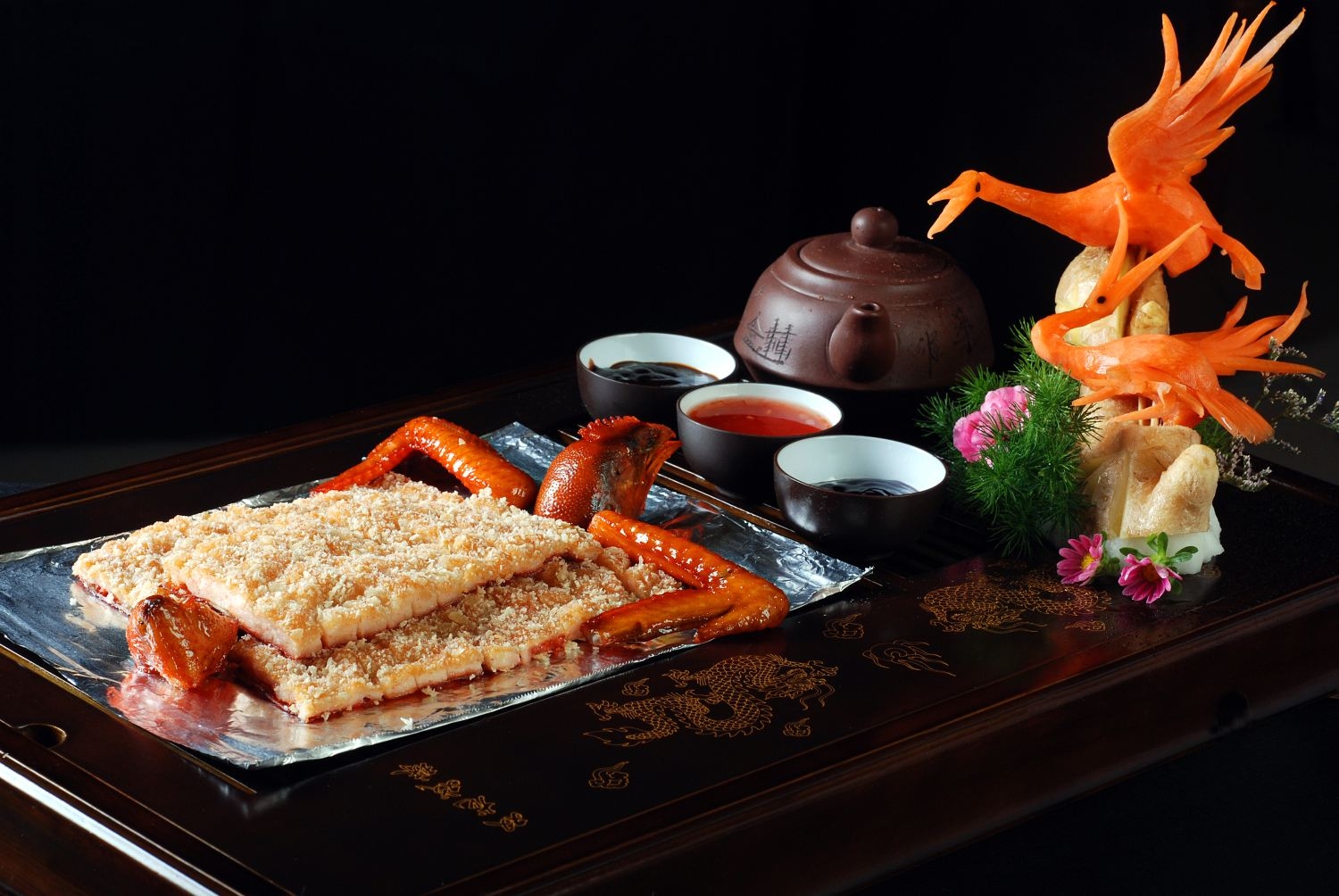 餐饮美食金牌脆皮鸡宣传图片灯箱