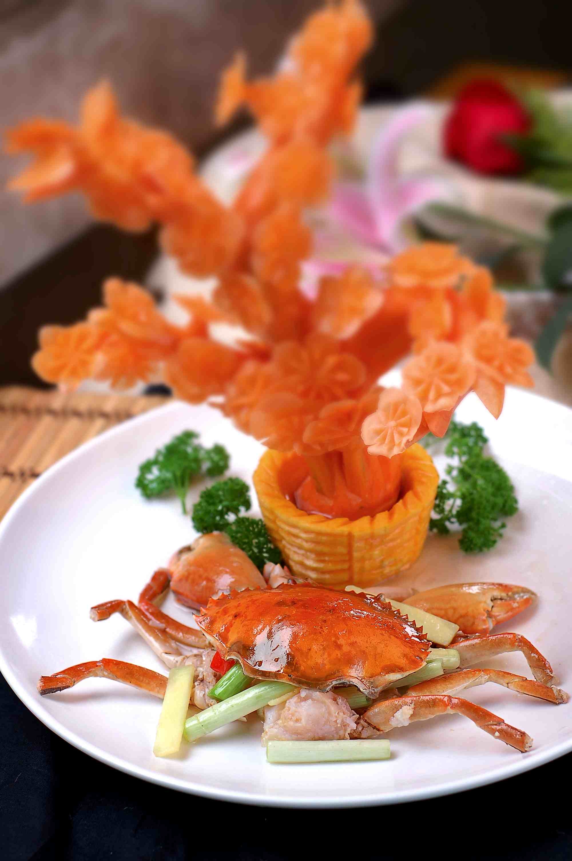 高清图片餐饮美食川菜姜葱肉蟹()高清图片