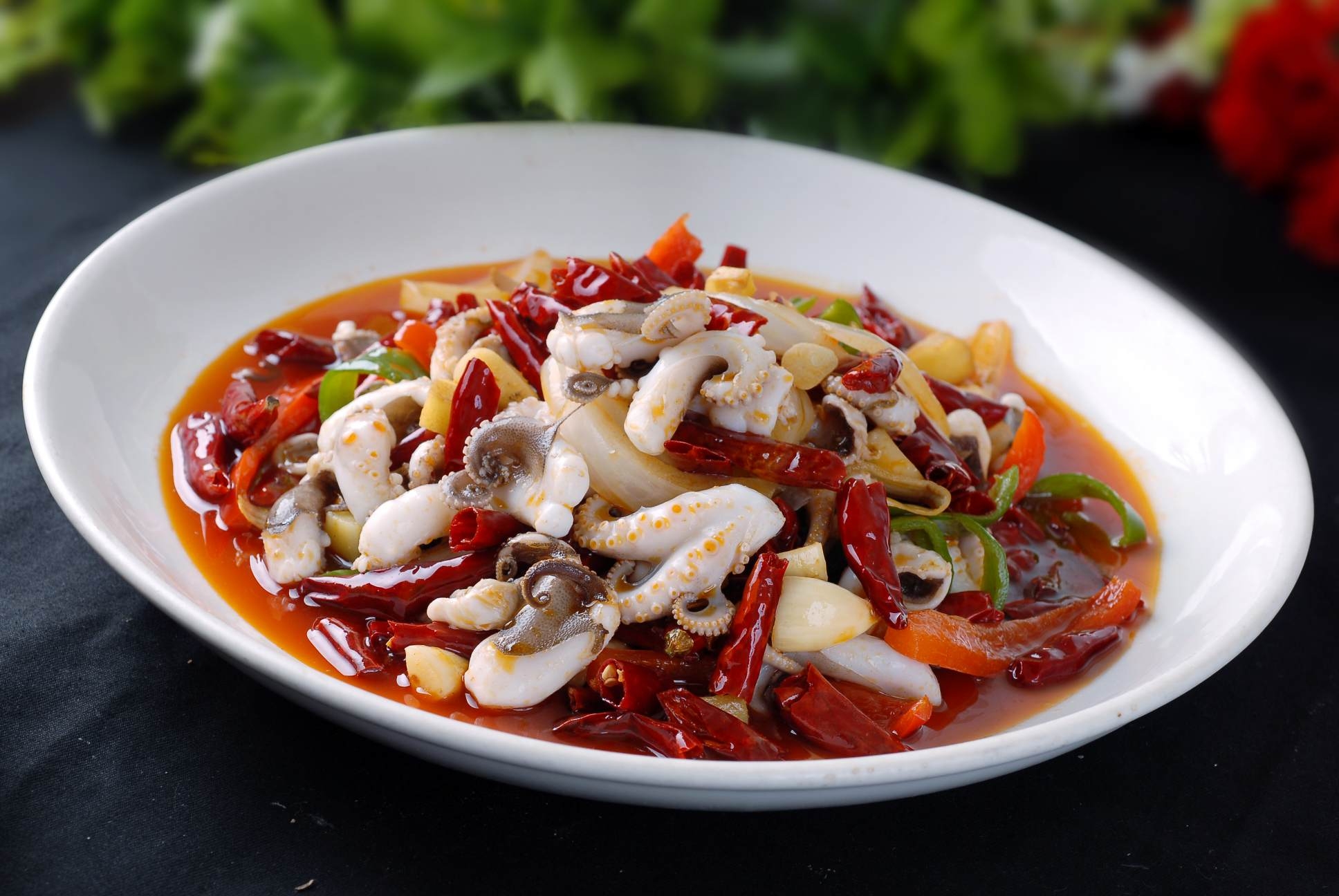 餐饮美食川菜特色海鲜香辣八爪鱼高清图片835