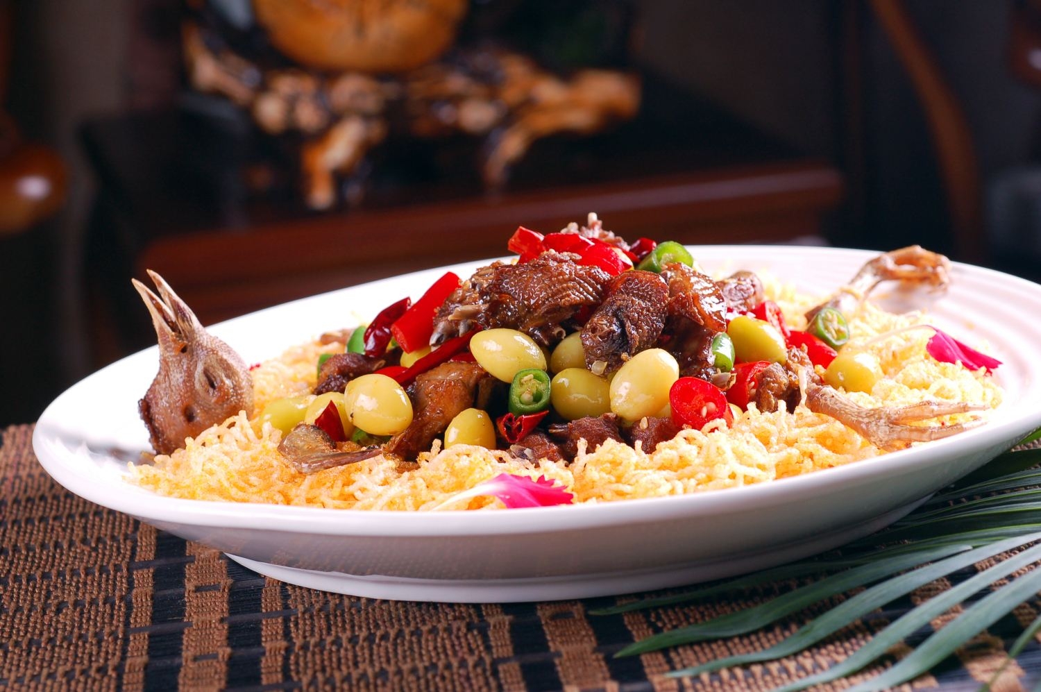 高清图片餐饮美食川菜银杏煸斑鸠高清图片959