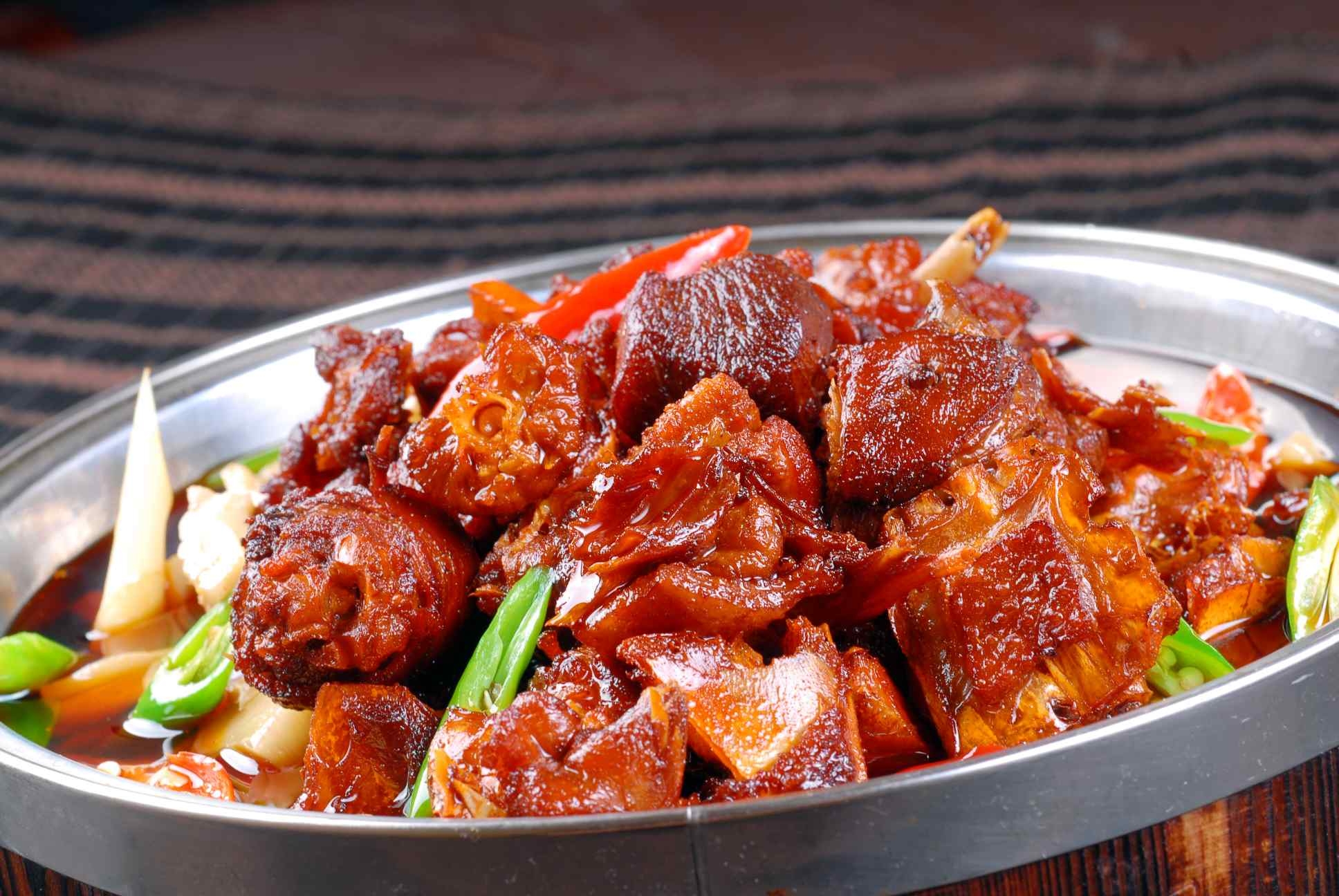 餐饮美食青笋烧大雁高清图片