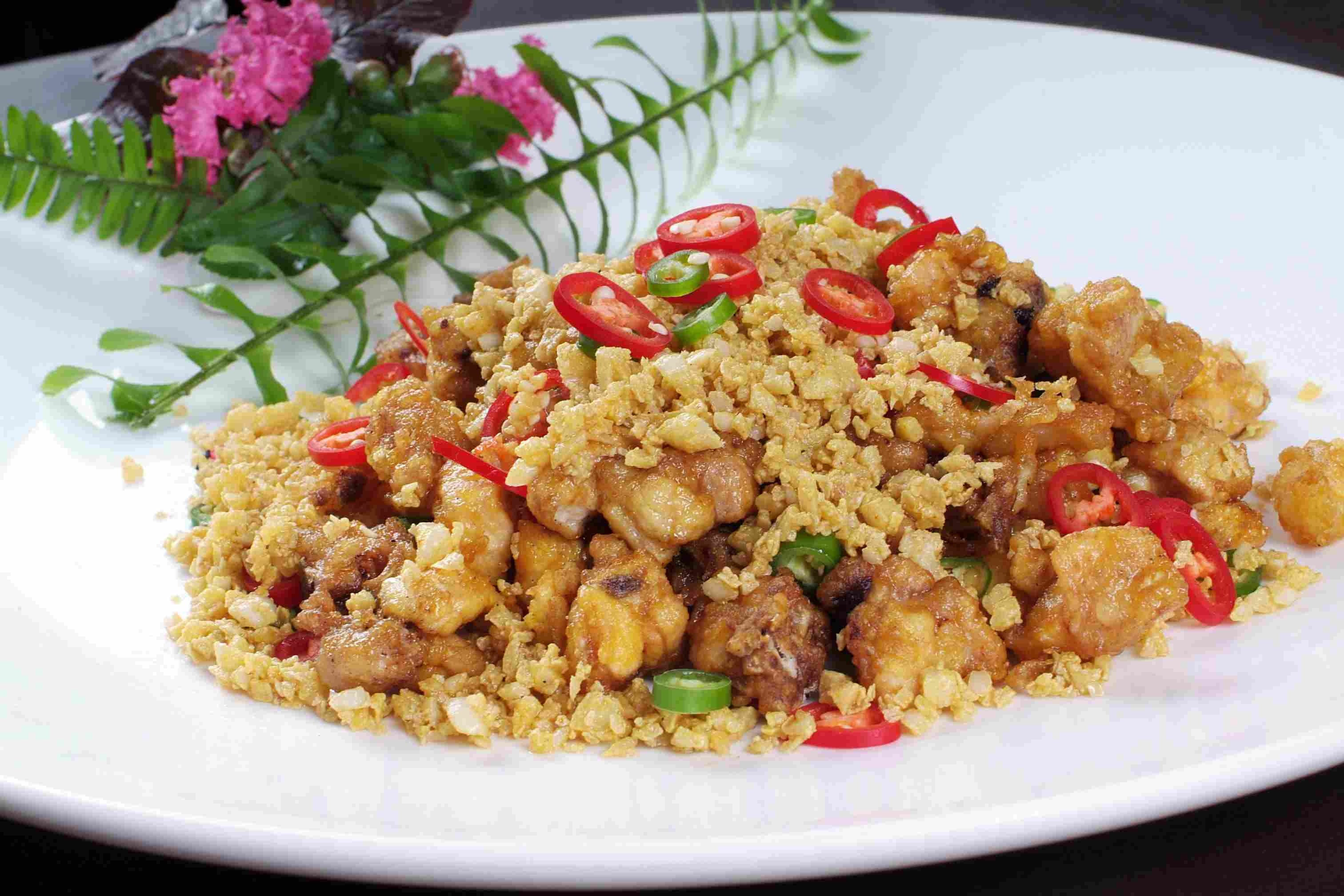 发财蒜香鸡高清图片