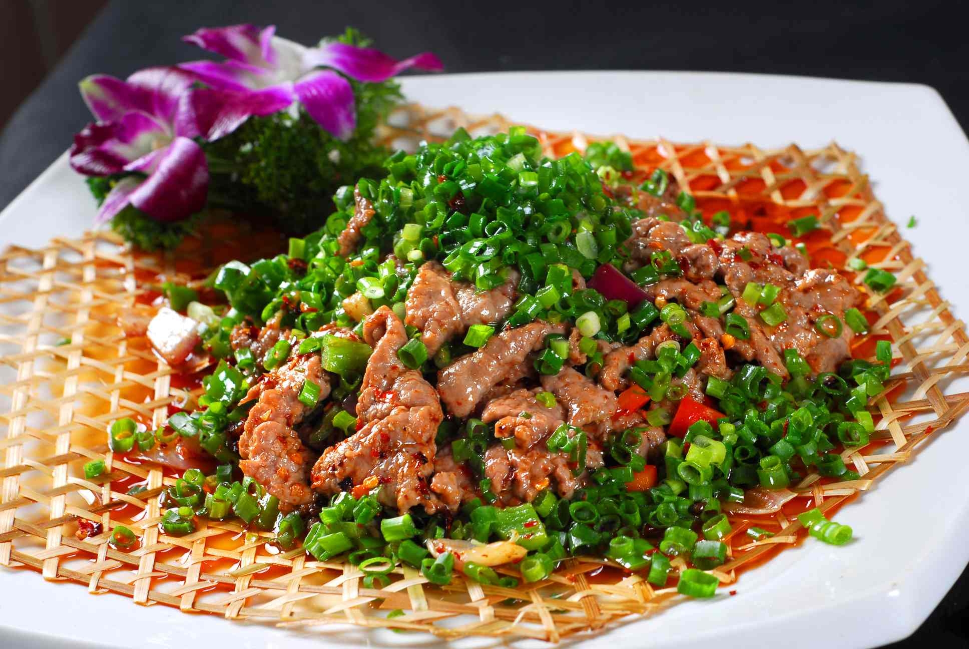 精典风味菜篱笆牛柳高清图片