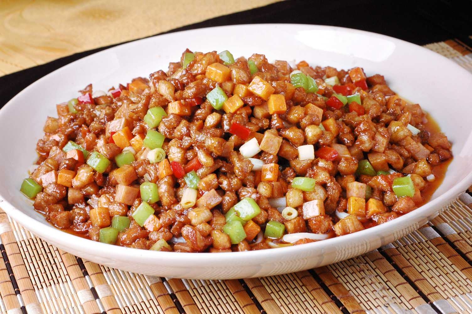 餐饮美食天府三鲜肉高清图片