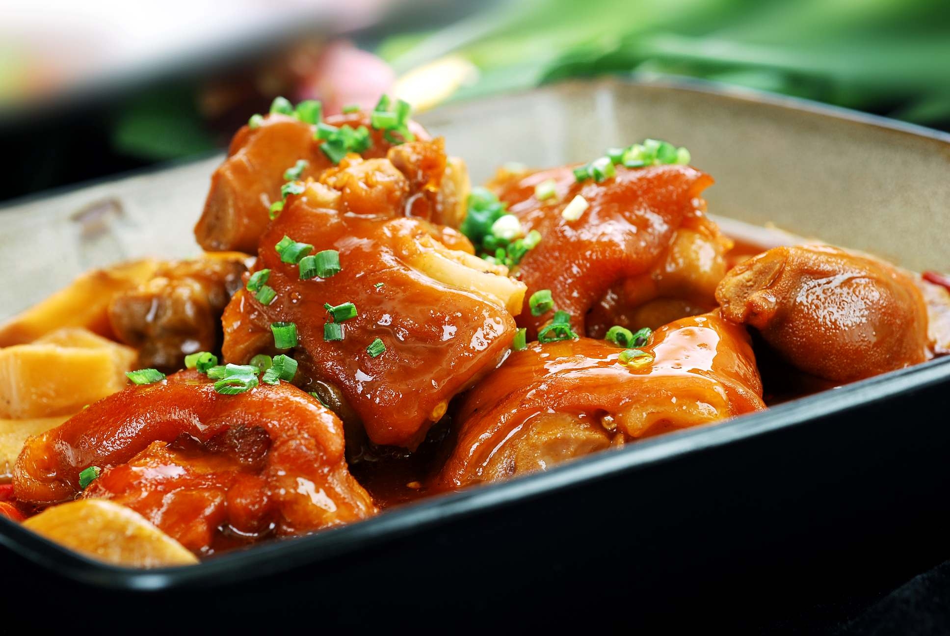 高清图片餐饮美食川菜大头菜烧腊蹄高清图片