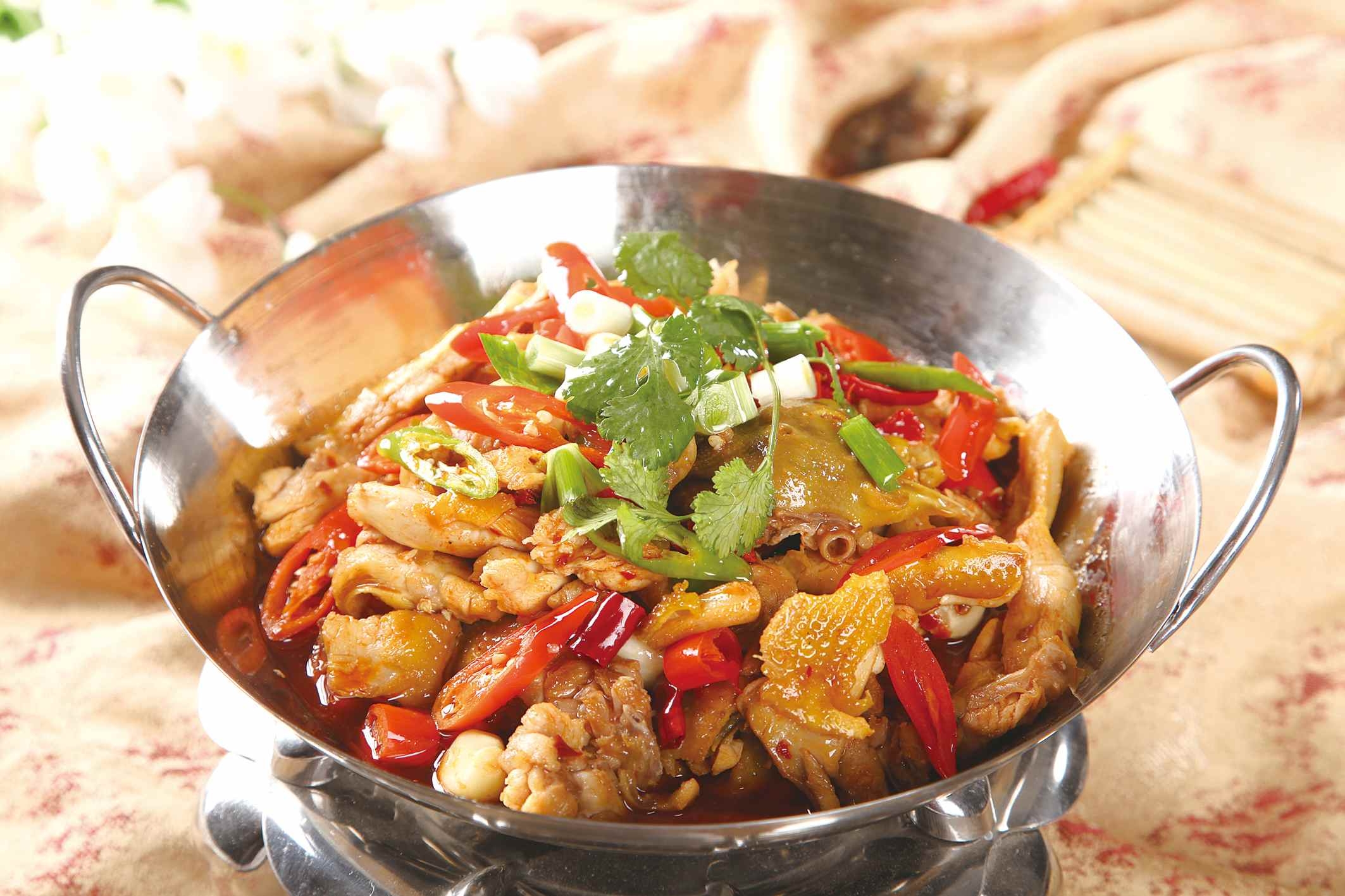 餐饮美食干锅手撕鸡图片灯箱JPG