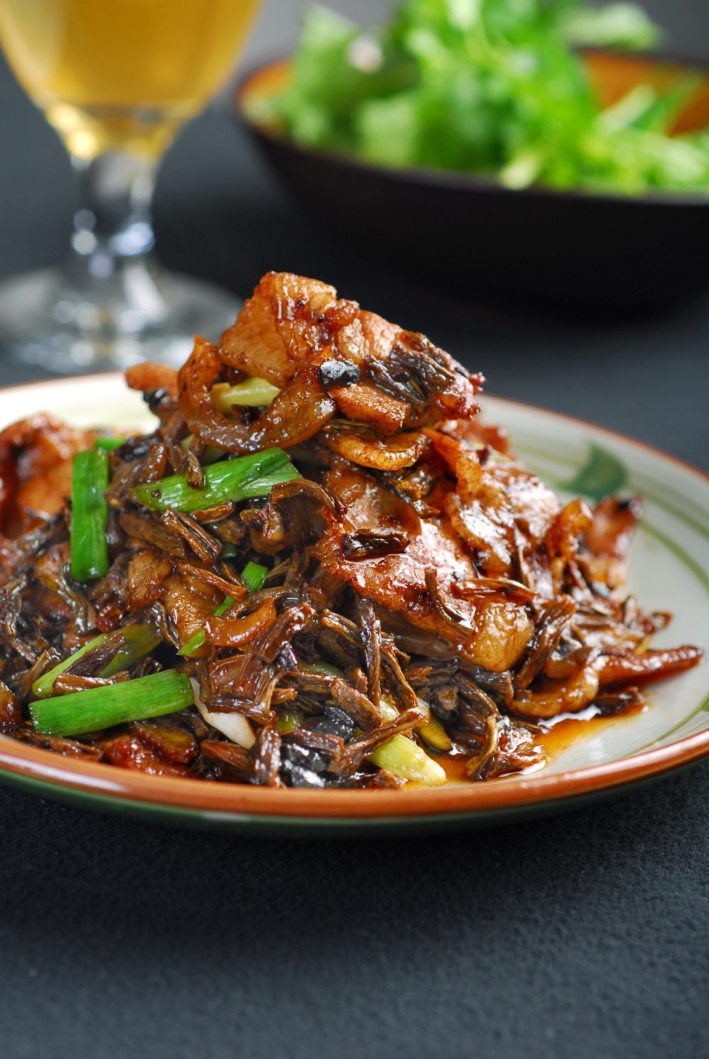餐饮美食干豆角炒腊味宣传图片灯箱